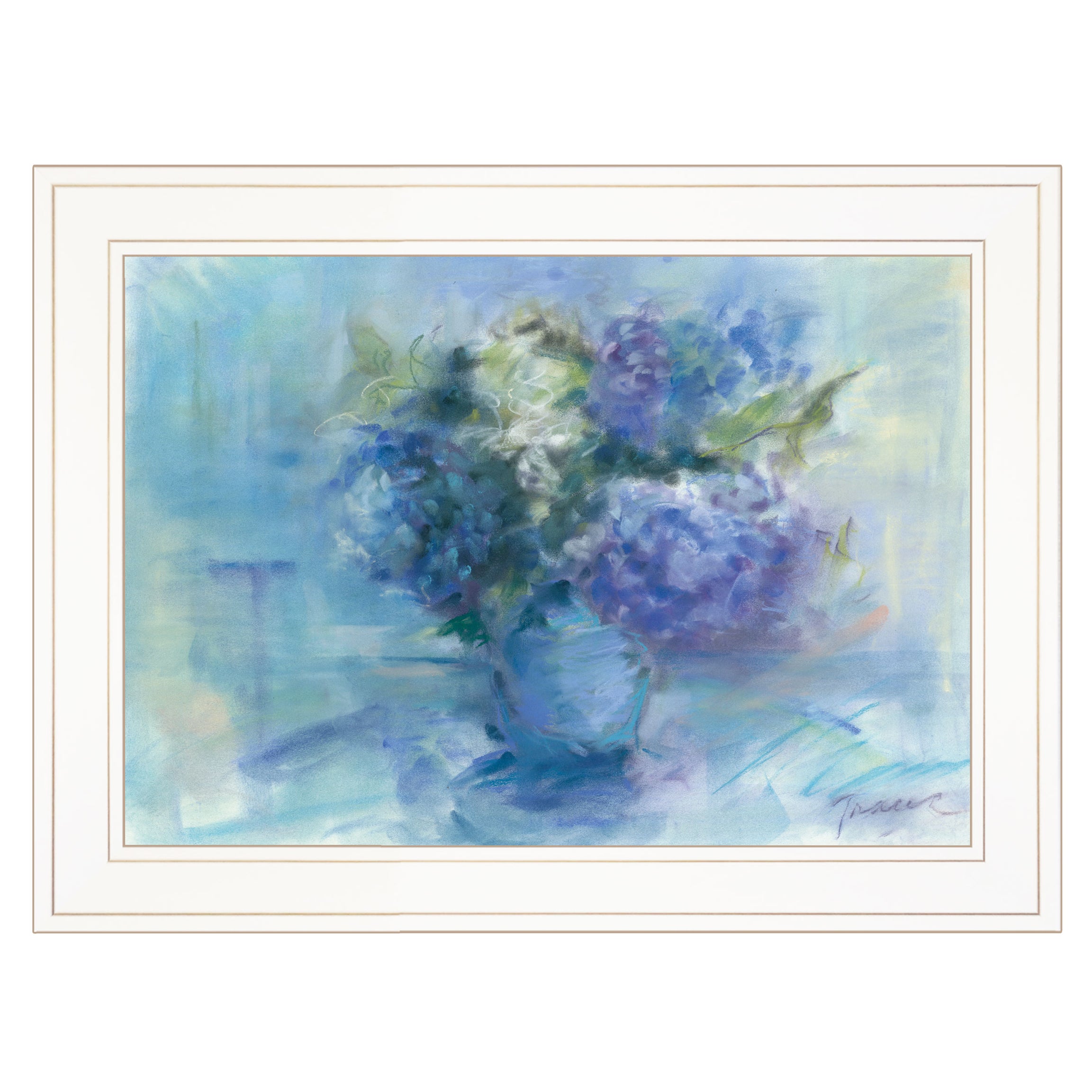 "Bouquet" By Tracy Owen, Ready to Hang Framed Print, White Frame--1