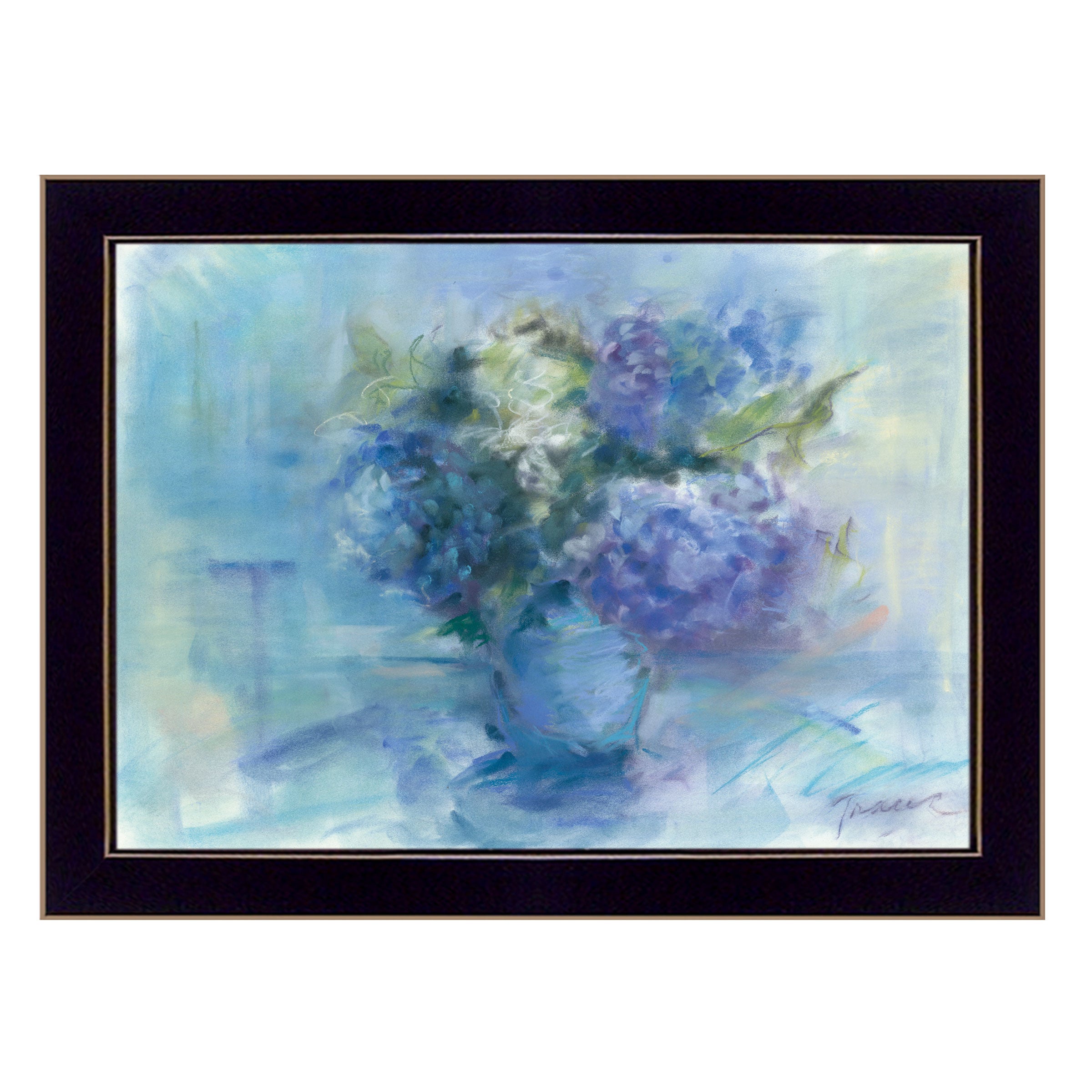 "Bouquet" By Tracy Owen, Ready to Hang Framed Print, Black Frame--1