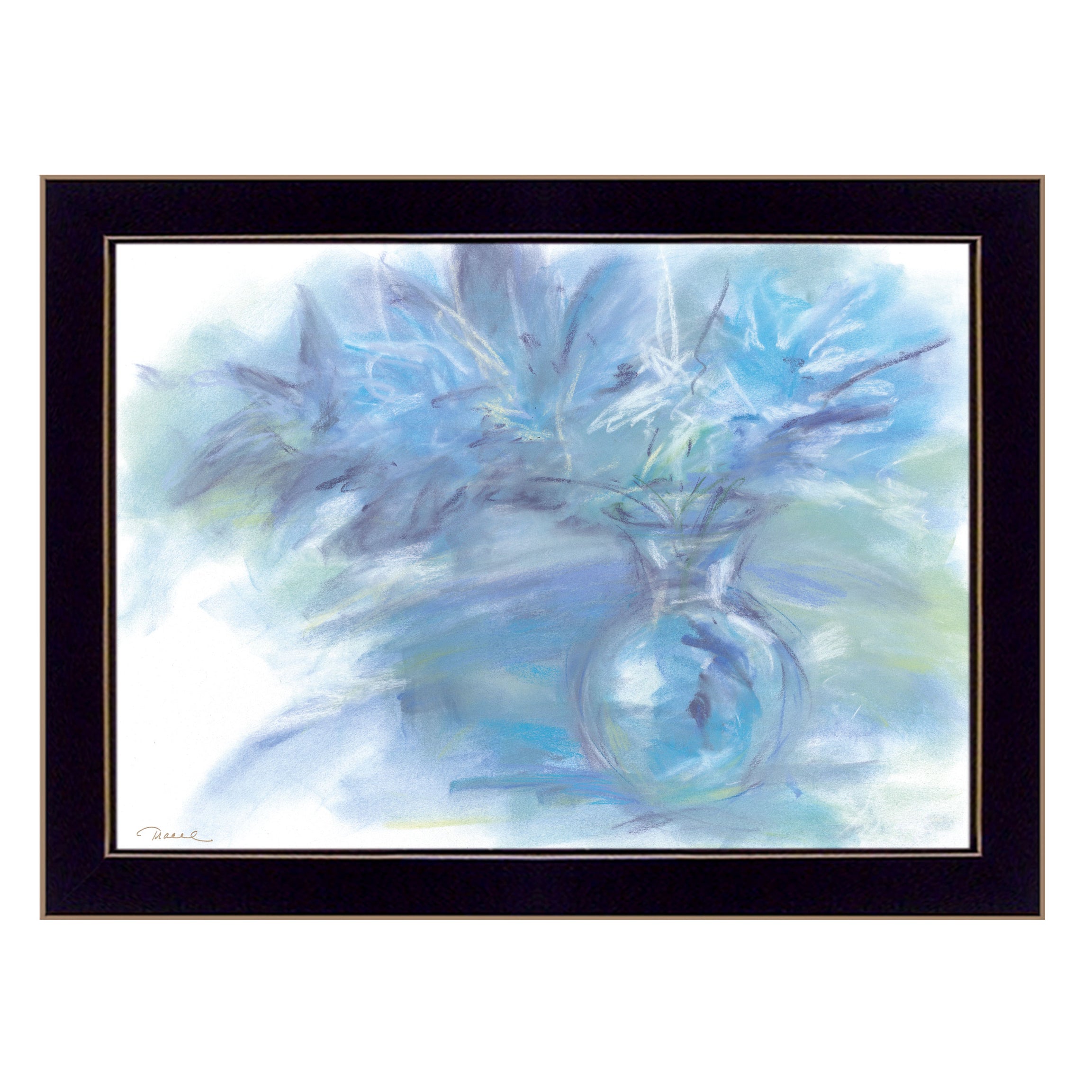 "Morning Glory" By Tracy Owen, Ready to Hang Framed Print, Black Frame--1