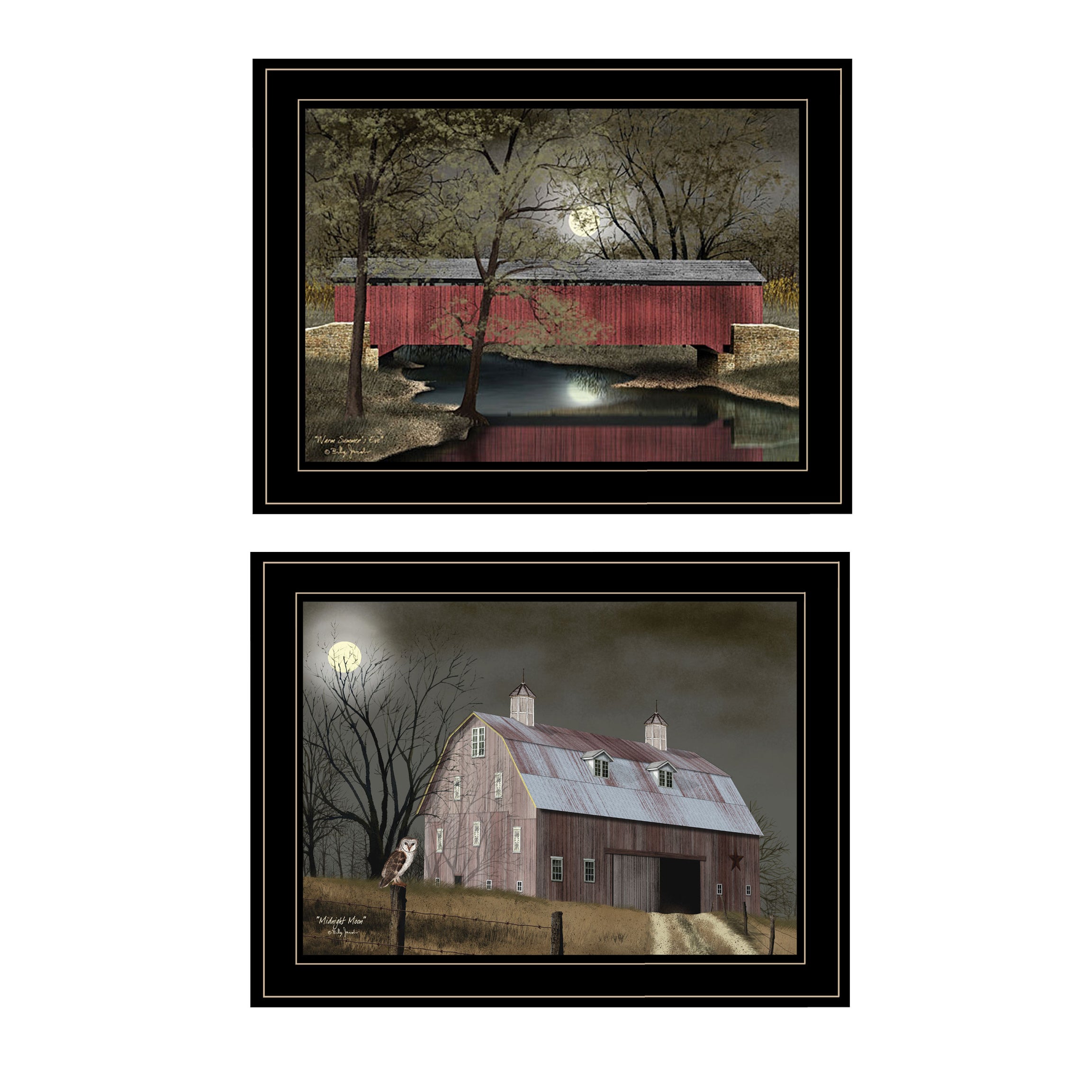 "Midnight Moon" By Billy Jacobs, Black Frame--1