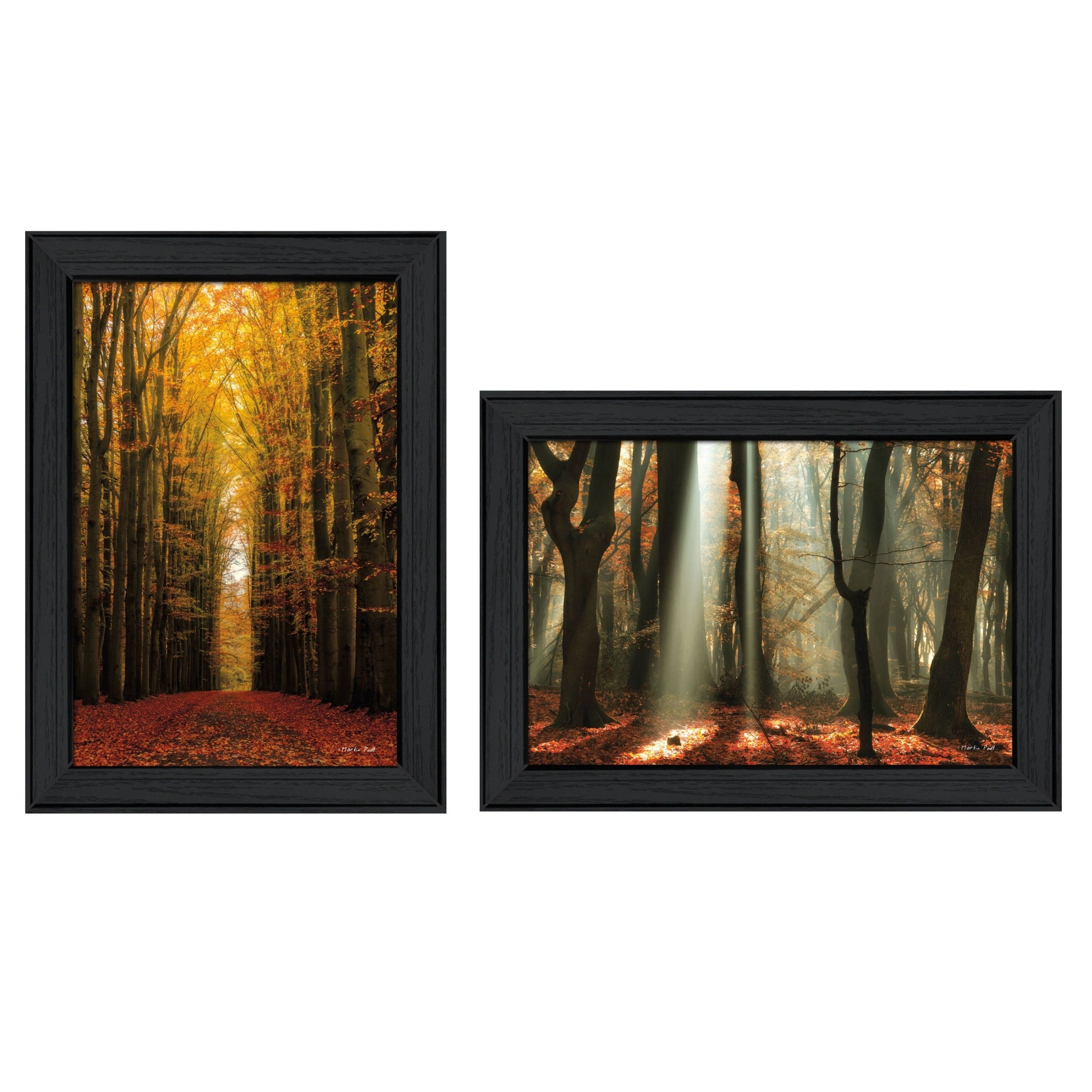 "Highway to Heaven Collection" 2-Piece Vignette By Martin Podt, Printed Wall Art, Ready To Hang Framed Poster, Black Frame--1