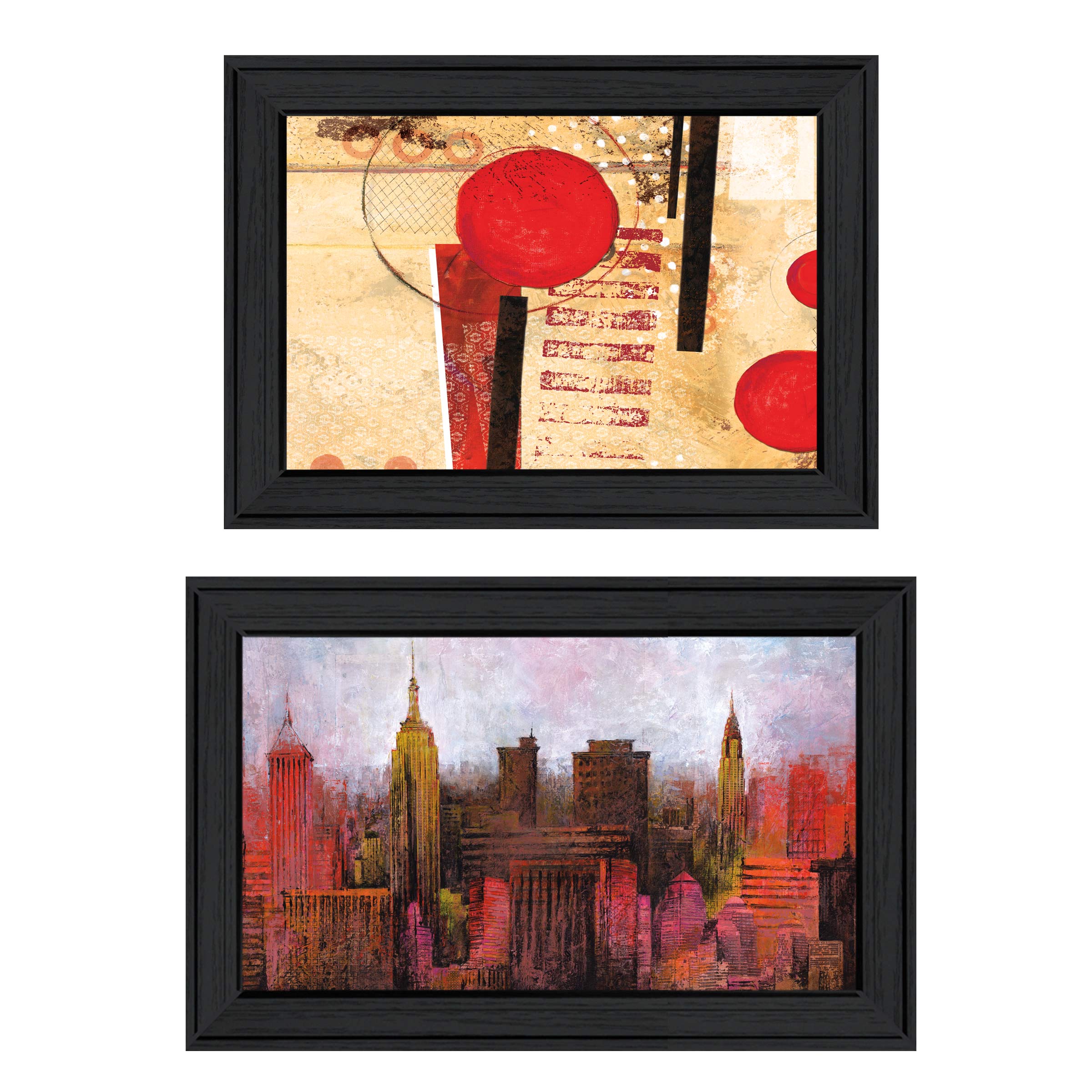 "NYC Harmony" 2-Piece Vignette by Cloverfield & Co, Black Frame--1