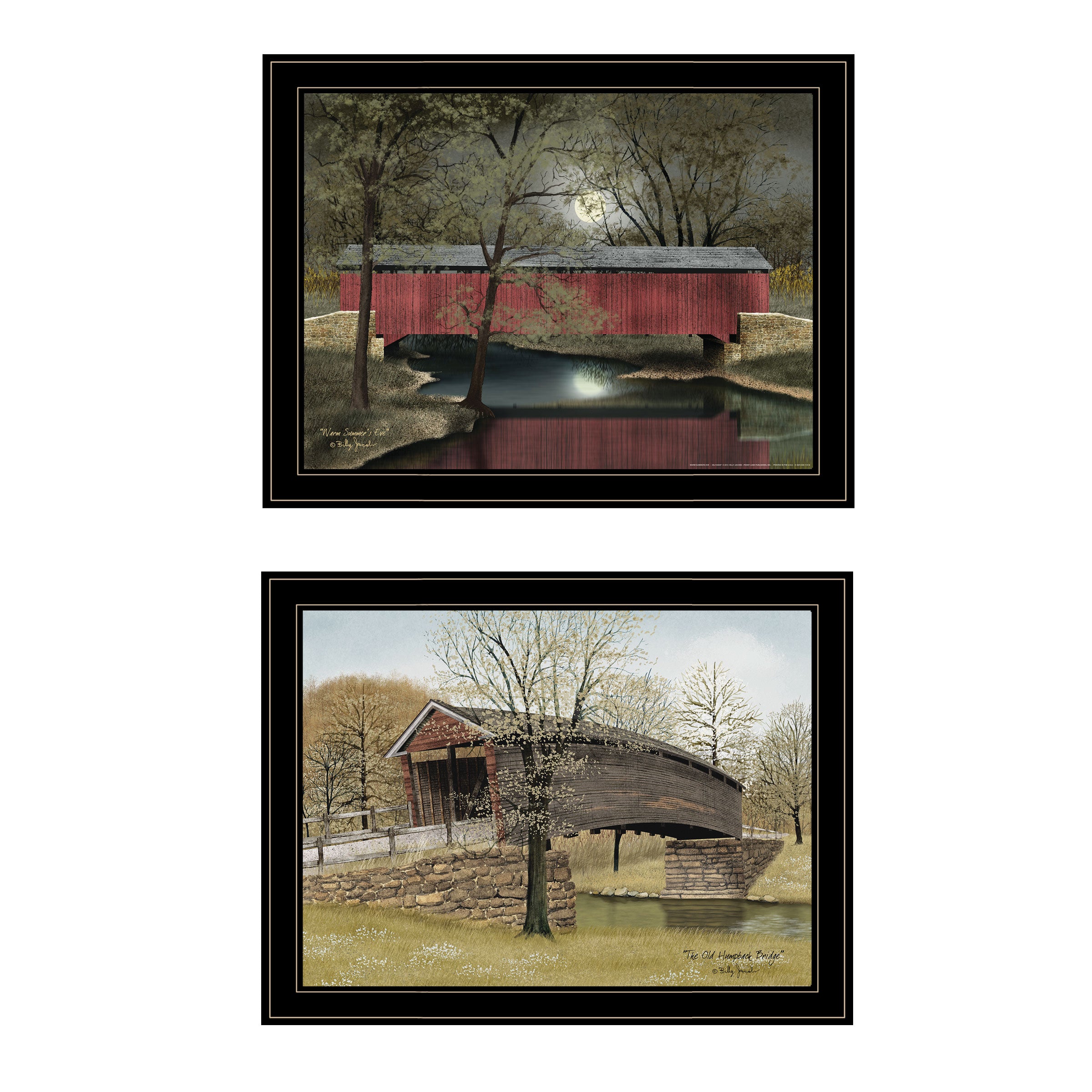 "Bridge Collection" I 2-Piece Vignette by Billy Jacobs, Black Frame--1