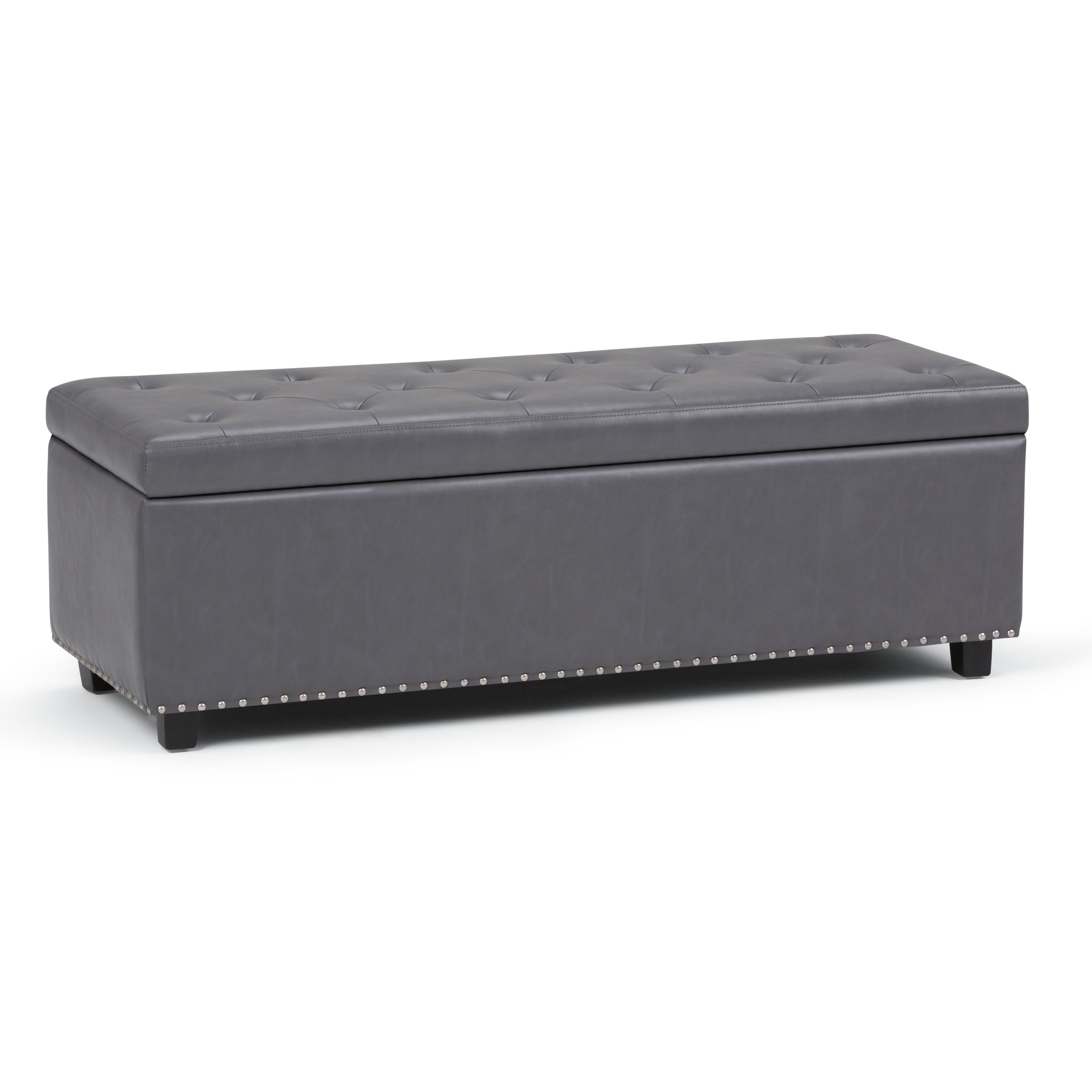 Hamilton - Storage Ottoman - Stone Grey--1