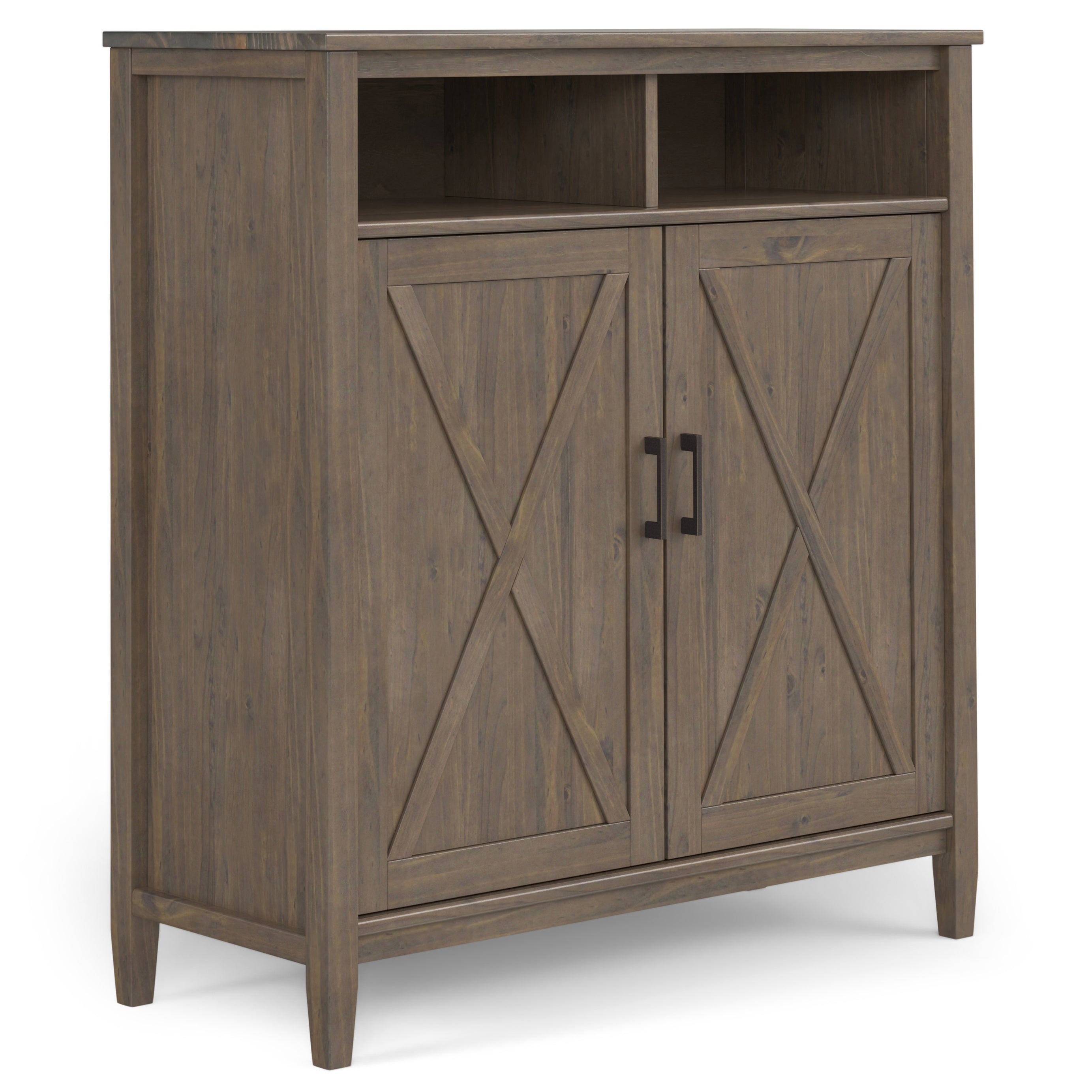 Ela - Medium Storage Cabinet - Smoky Brown--1