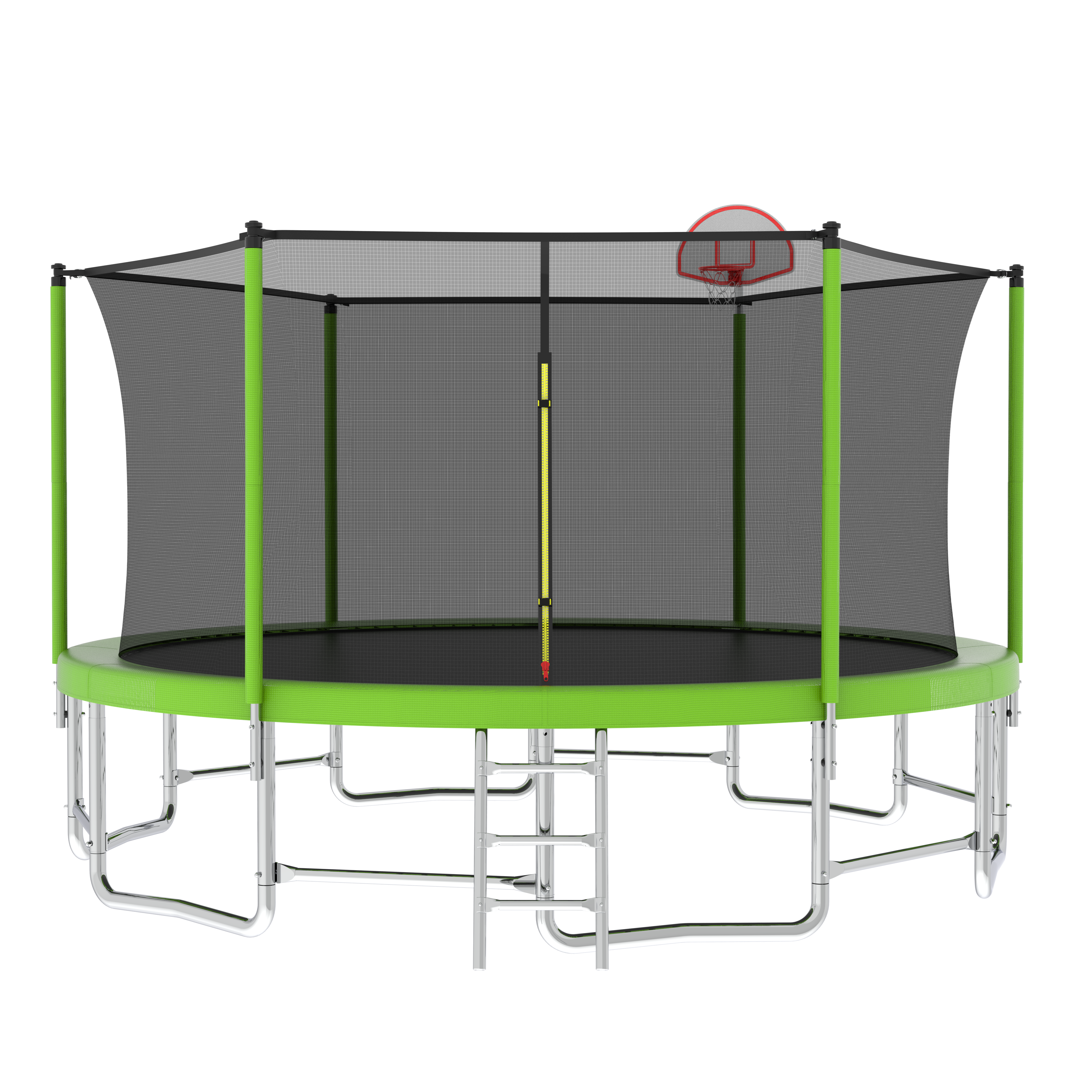 15FT for Kids Children with Safety Enclosure Net Outdoor Backyards Large Recreational Trampoline--1