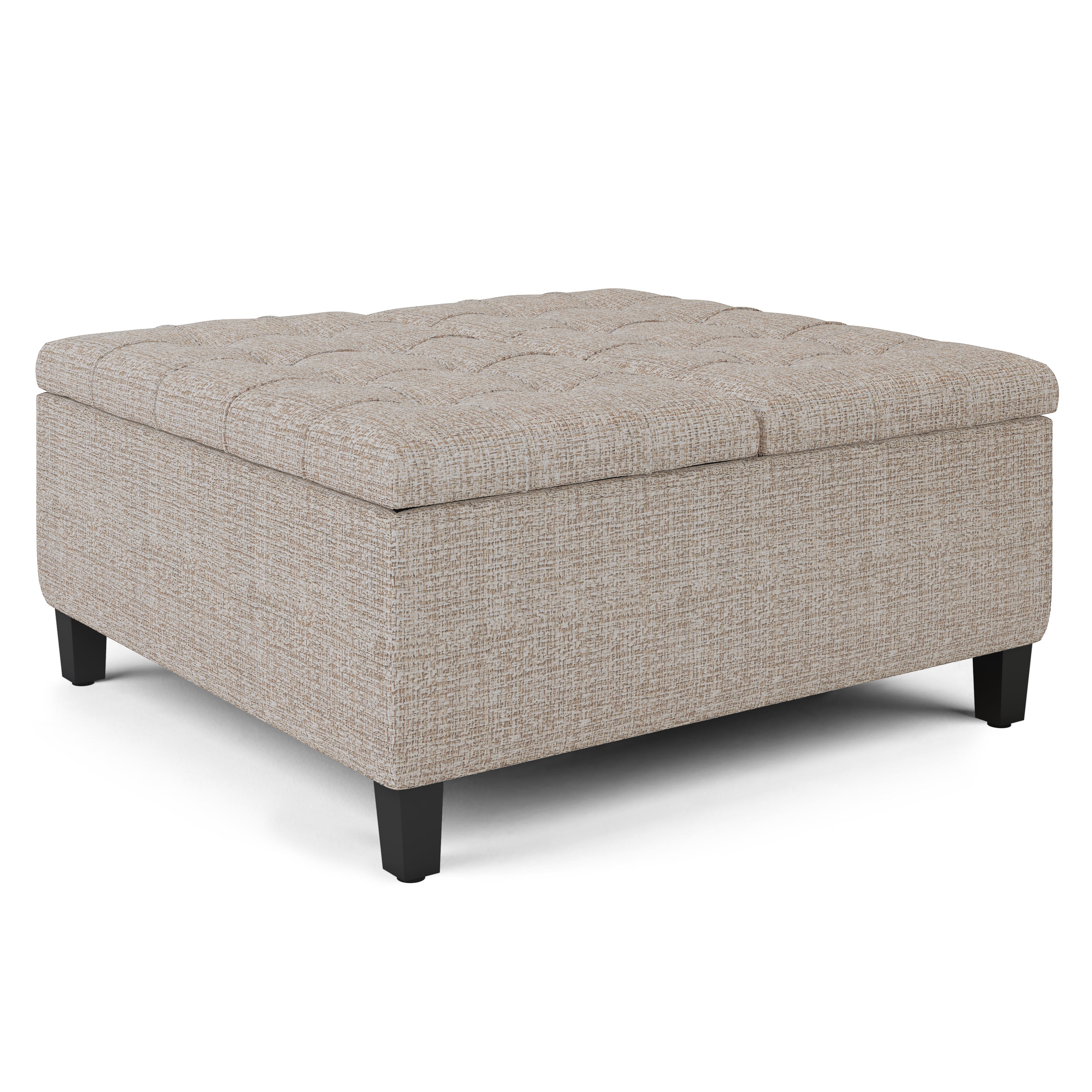 Harrison - Coffee Table Storage Ottoman - Platinum--1