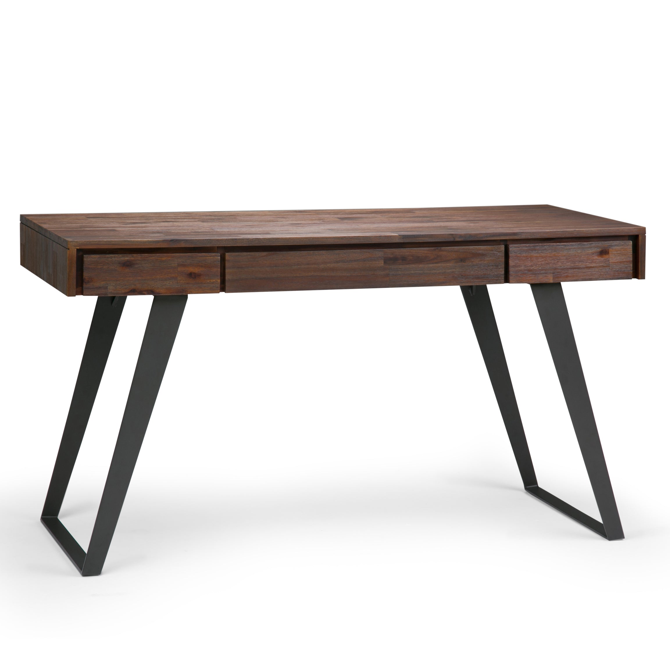 Lowry - Desk - Distressed Charcoal Brown--1