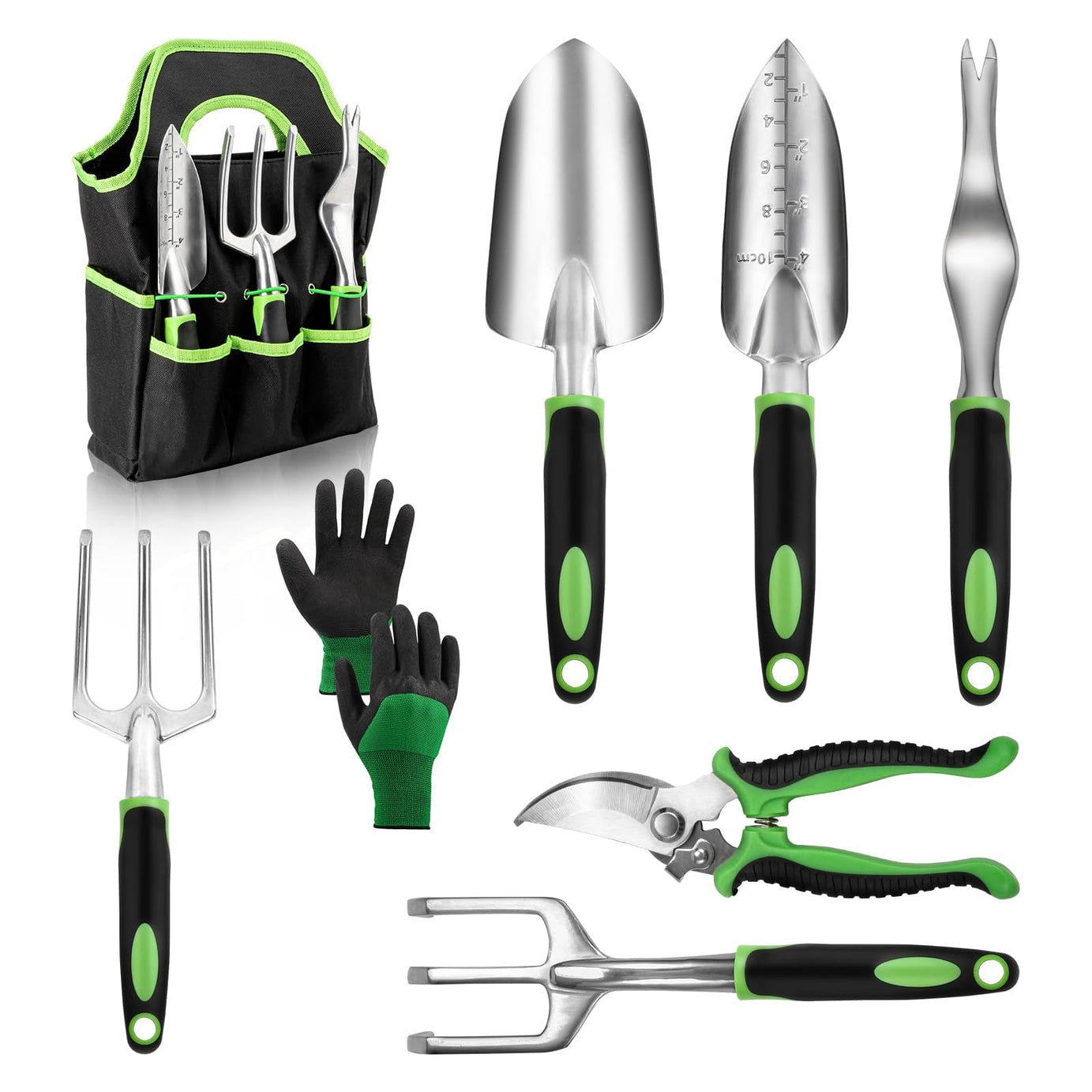 8 Piece Stainless Steel Gardening Tool Sets--1