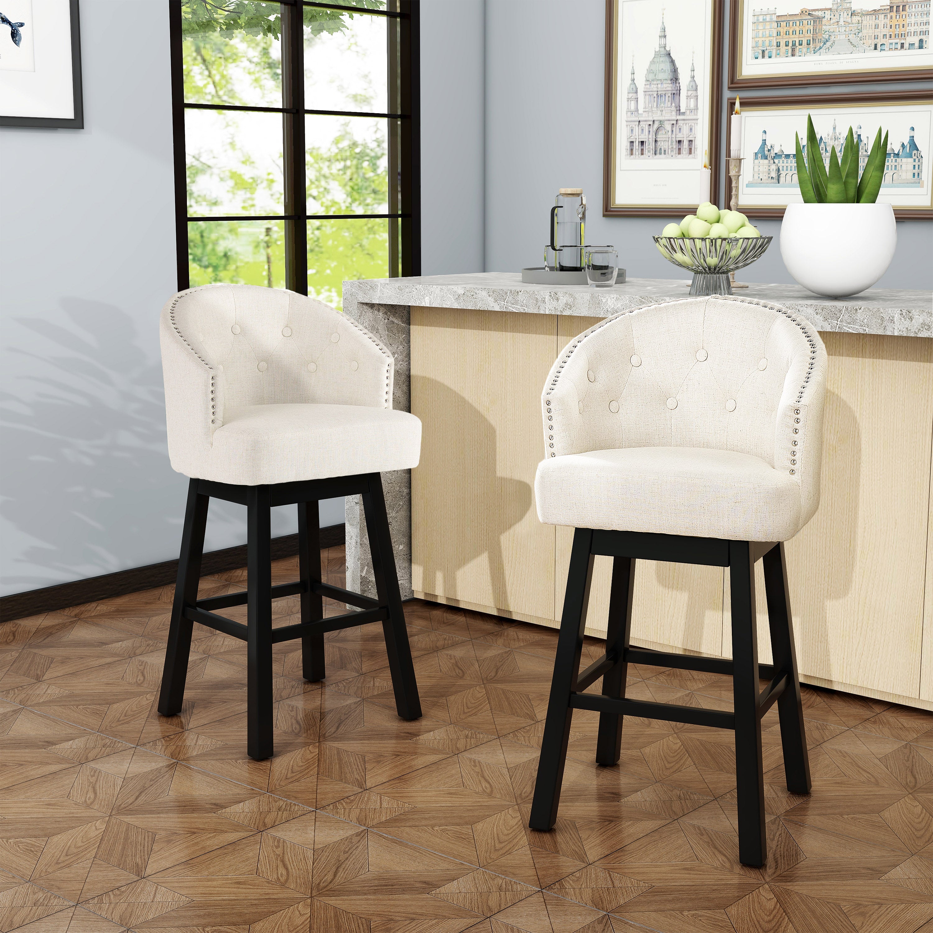 OGDEN KD SWIVEL BARSTOOL( SET OF 2 )--1