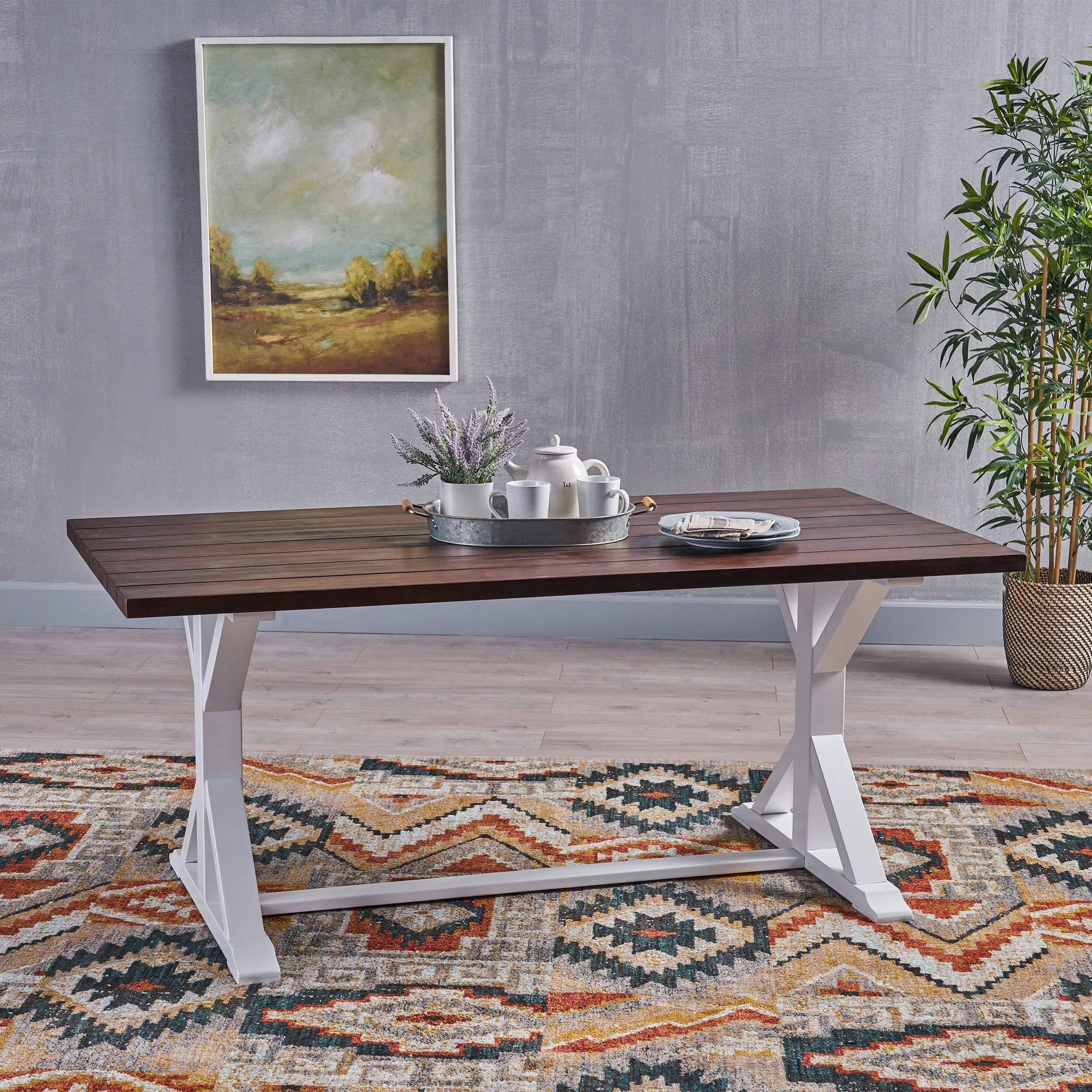 CASSIA FARMHOUSE DINING TABLE--1