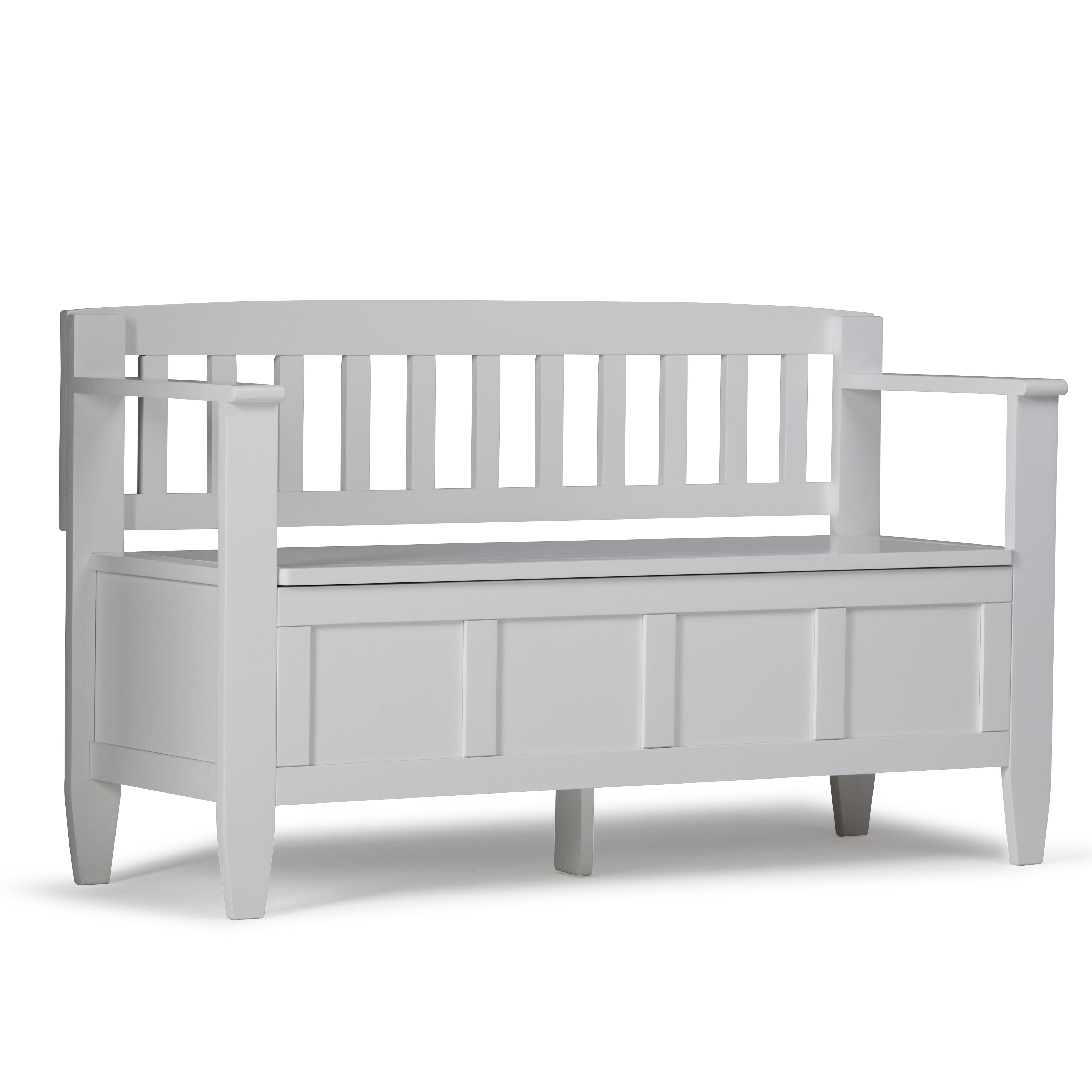 Brooklyn - Entryway Storage Bench - White--1