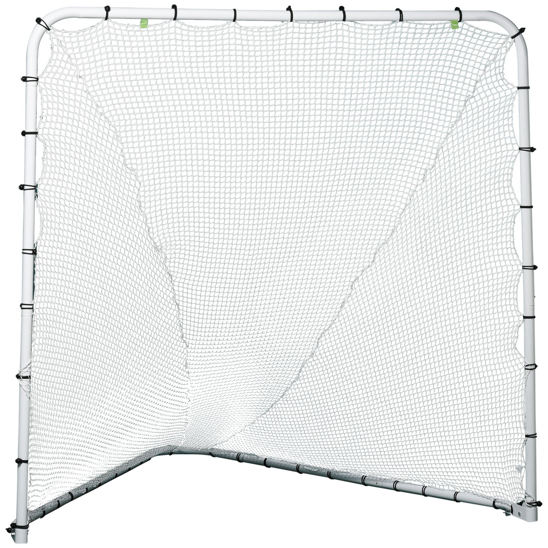 Soozier 6' x 6' Folding Lacrosse Goal, Backyard Lacrosse Net with Steel Frame, Soccer & Lacrosse Training Equipment for Kids, Youth, Adults--1