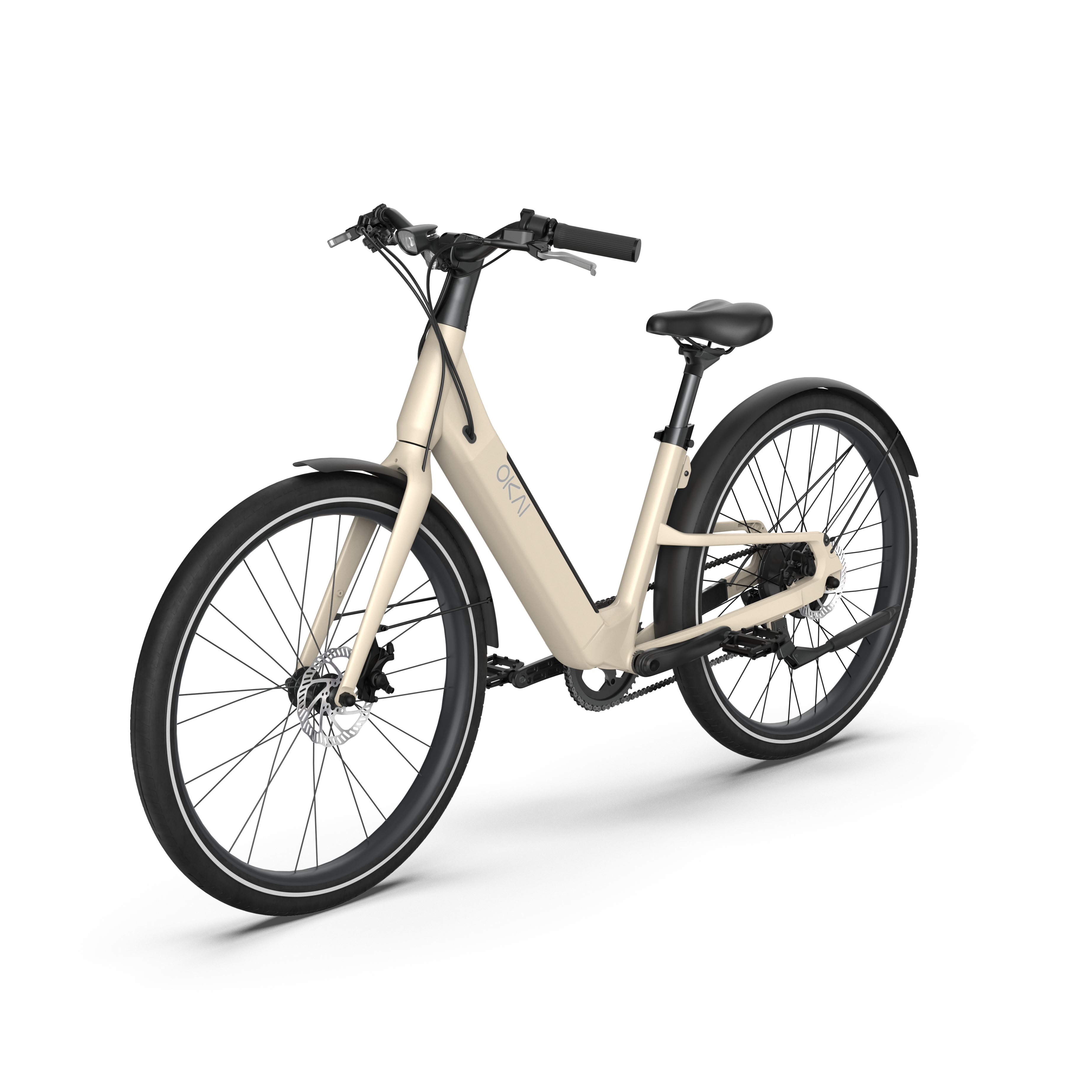 EB40 Stride Electric Bike w/ 40 Miles Max Operating Range and 25 mph Max Speed - Desert Sand--1