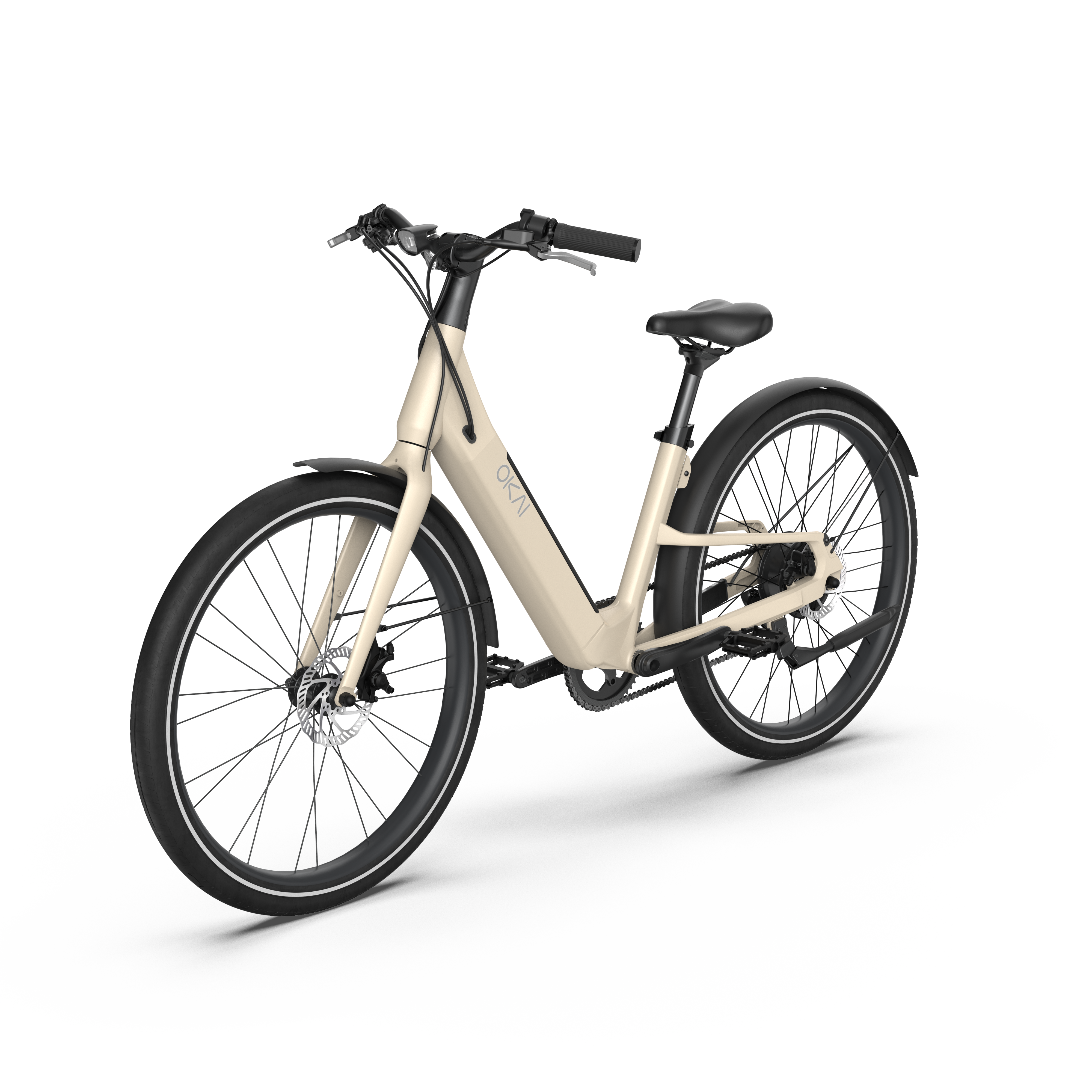 EB40 Stride Electric Bike w/ 40 Miles Max Operating Range and 25 mph Max Speed - Desert Sand--1