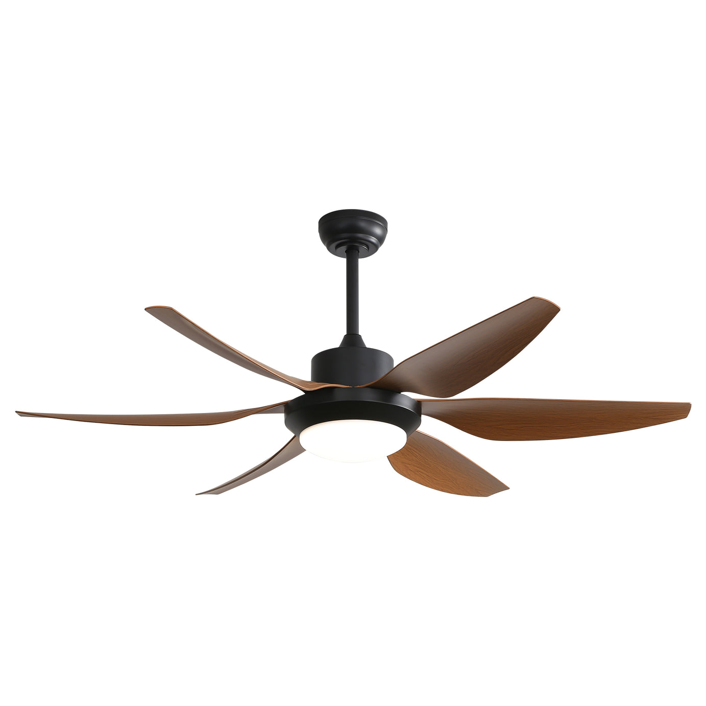 54 Inch Indoor Ceiling Fan With Dimmable Led Light ABS Blades Remote Control Reversible DC Motor For Living Room--1