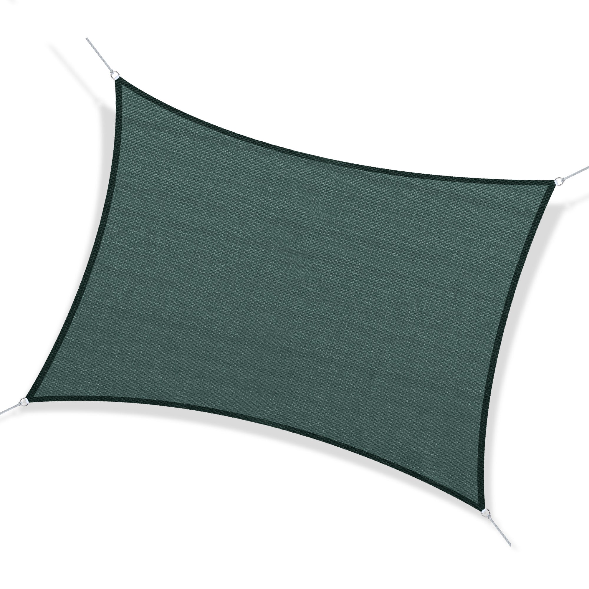 Outsunny 16' x 20' Sun Shade Sail Canopy, Rectangle UV Block Awning for Patio Garden Backyard Outdoor, Green--1