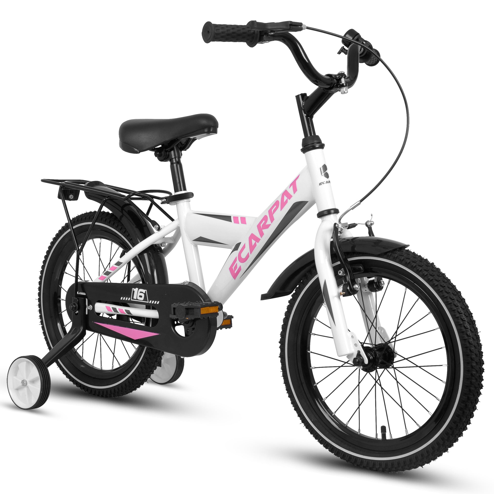 A16115 Kids Bike 16 inch for Boys & Girls with Training Wheels, Freestyle Kids' Bicycle with fender and carrier.--1