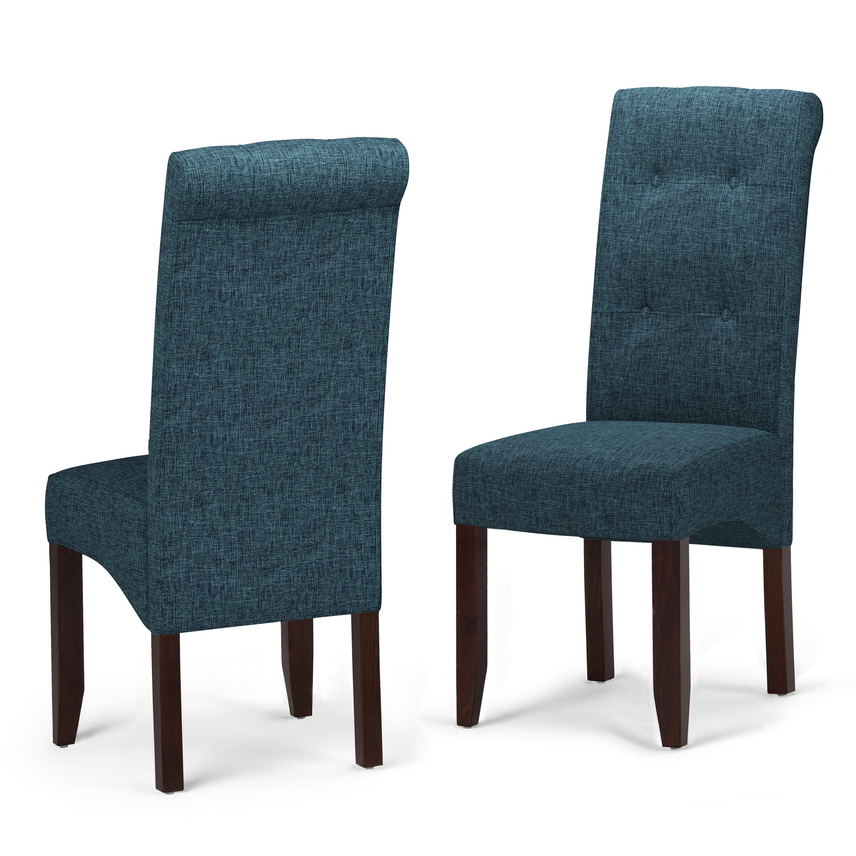 Cosmopolitan - Deluxe Tufted Parson Chair (Set of 2) - Denim Blue--1