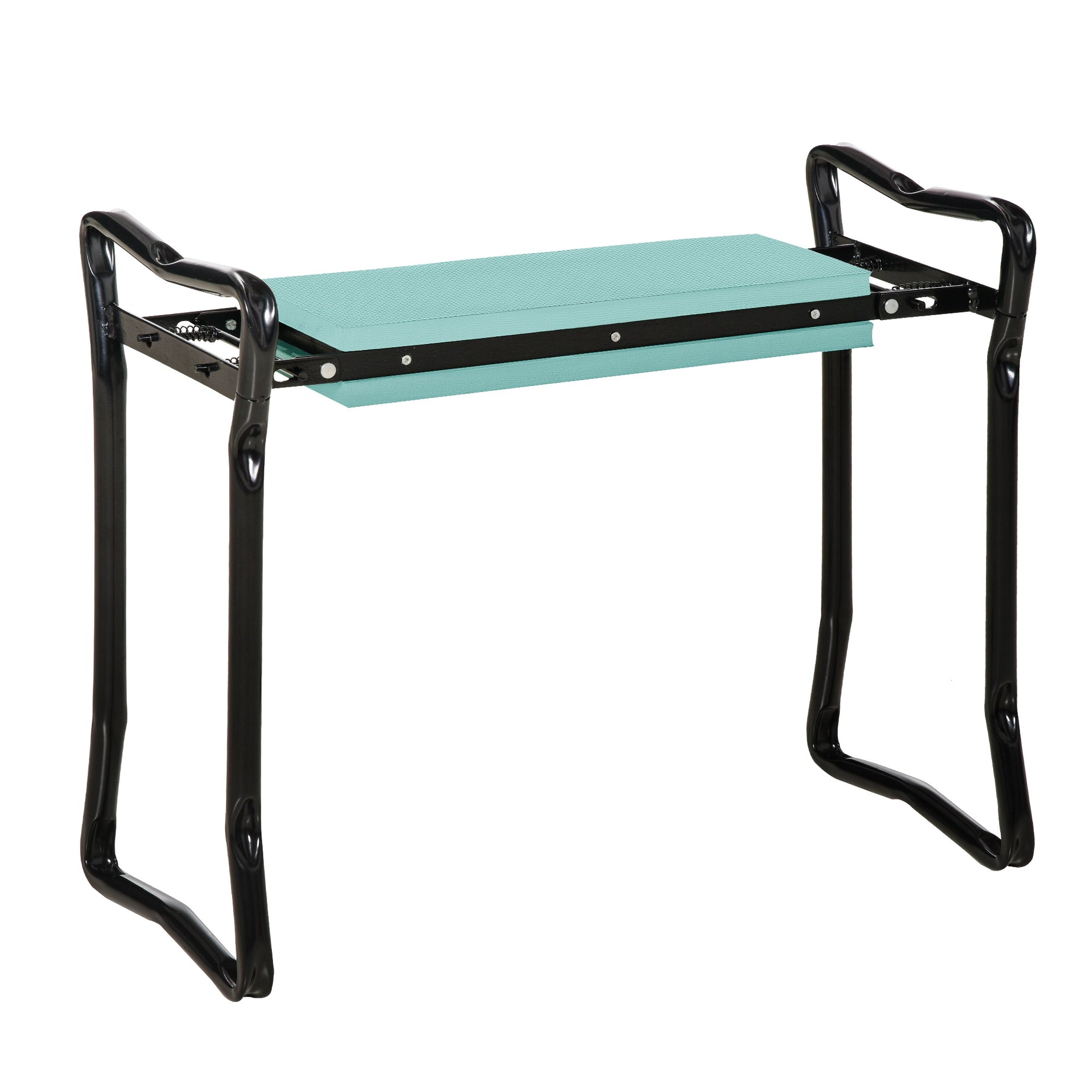 Outsunny Padded Garden Kneeler and Seat Bench, Padded Foldable Garden Stool, Green--1