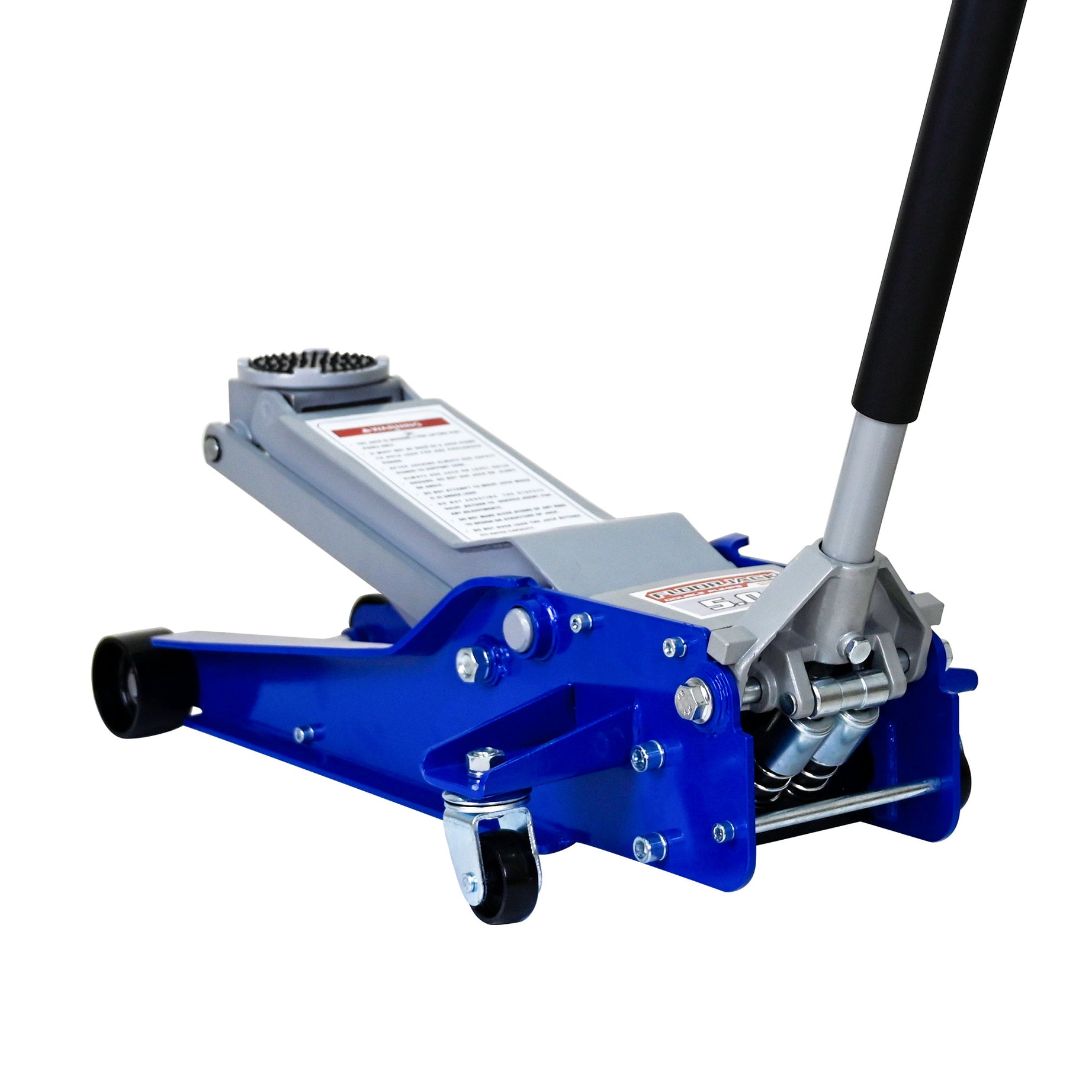 Floor Jack, 5 Ton Low Profile Floor Jack, Heavy-Duty Steel Racing Floor Jack with dual Piston Quick Lift Pump, Floor Jack Lifting Range 4"-21"--1