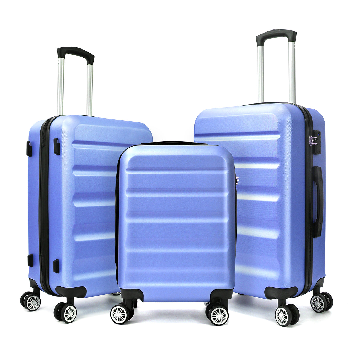 3-Piece Luggage(20inches,24inches,28inches)Featuring 360°Rotating Wheels and TSA Lock ABS Hard Shell yet Practical Design Suitable for both Men and Women--1