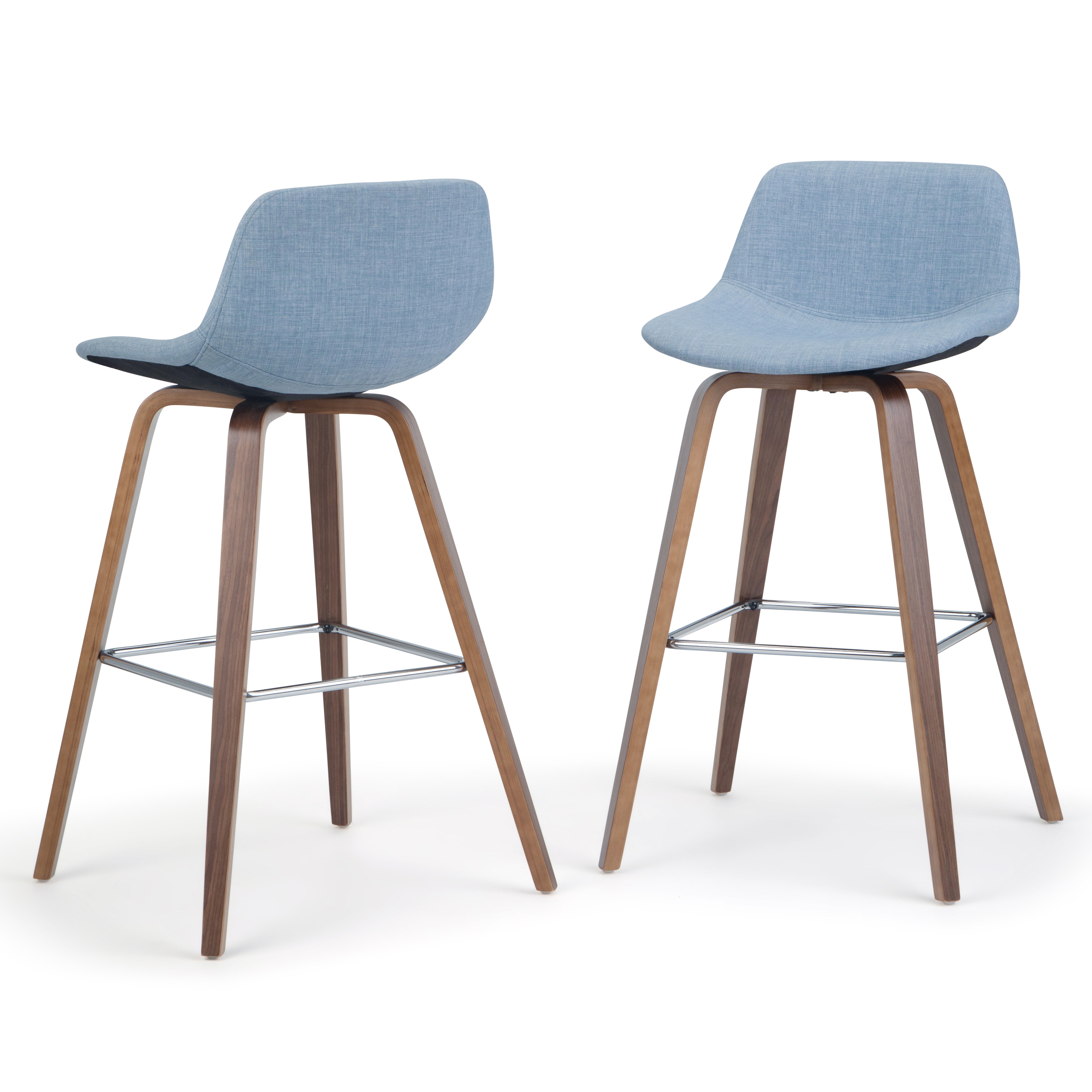 Randolph - Bentwood Counter Height Stool (Set of 2) - Denim Grey--1