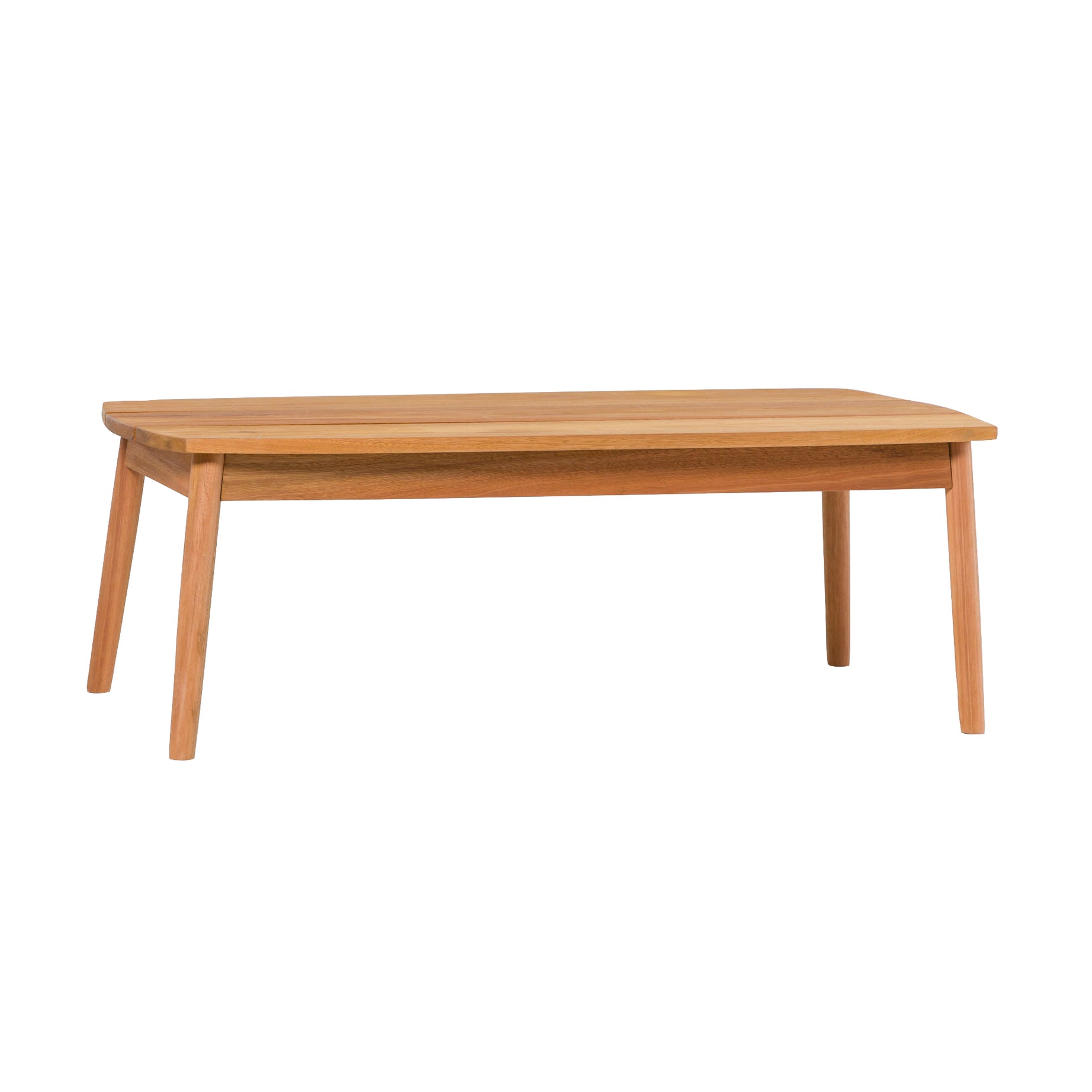 Contemporary Eucalyptus Wood Patio Coffee Table – Natural--1