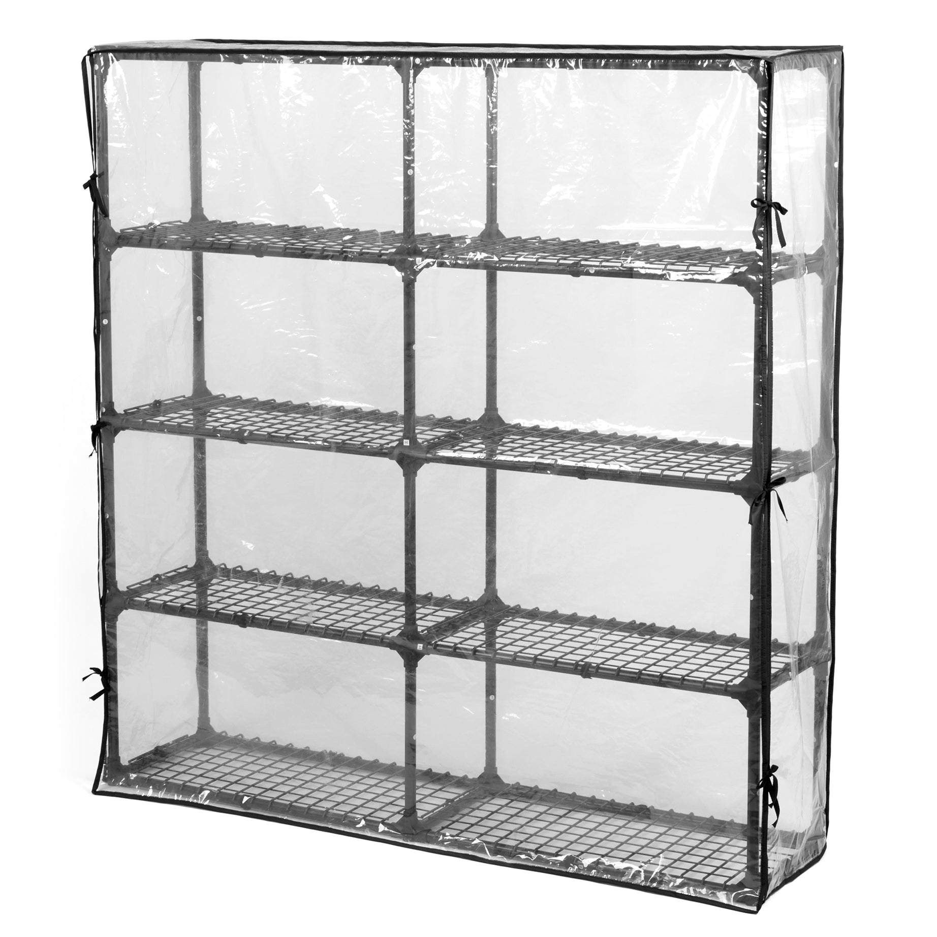 5-SHELF WIRE RACK WITH COVER (2PACK)--1