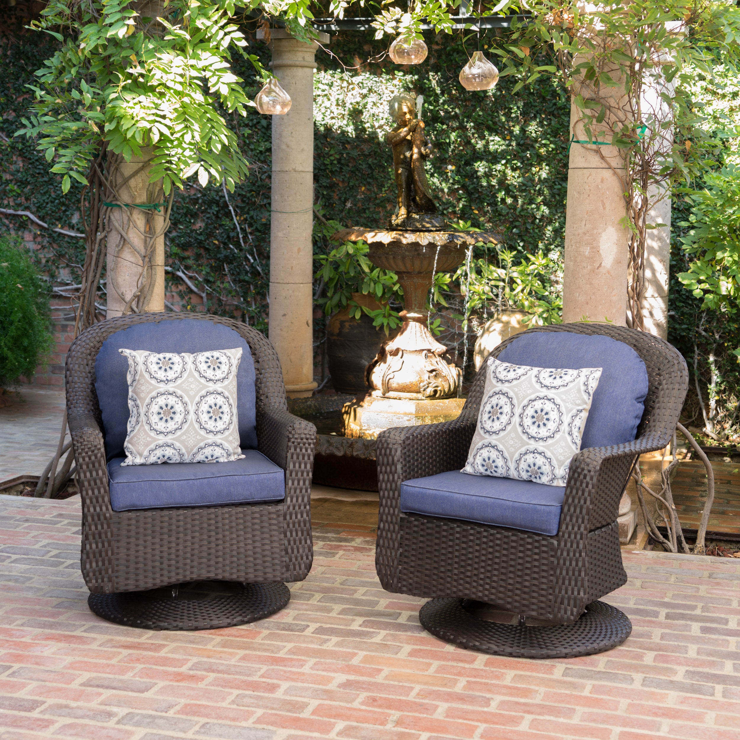 LIAM SWIVEL CLUB CHAIR (Set of 2)--1