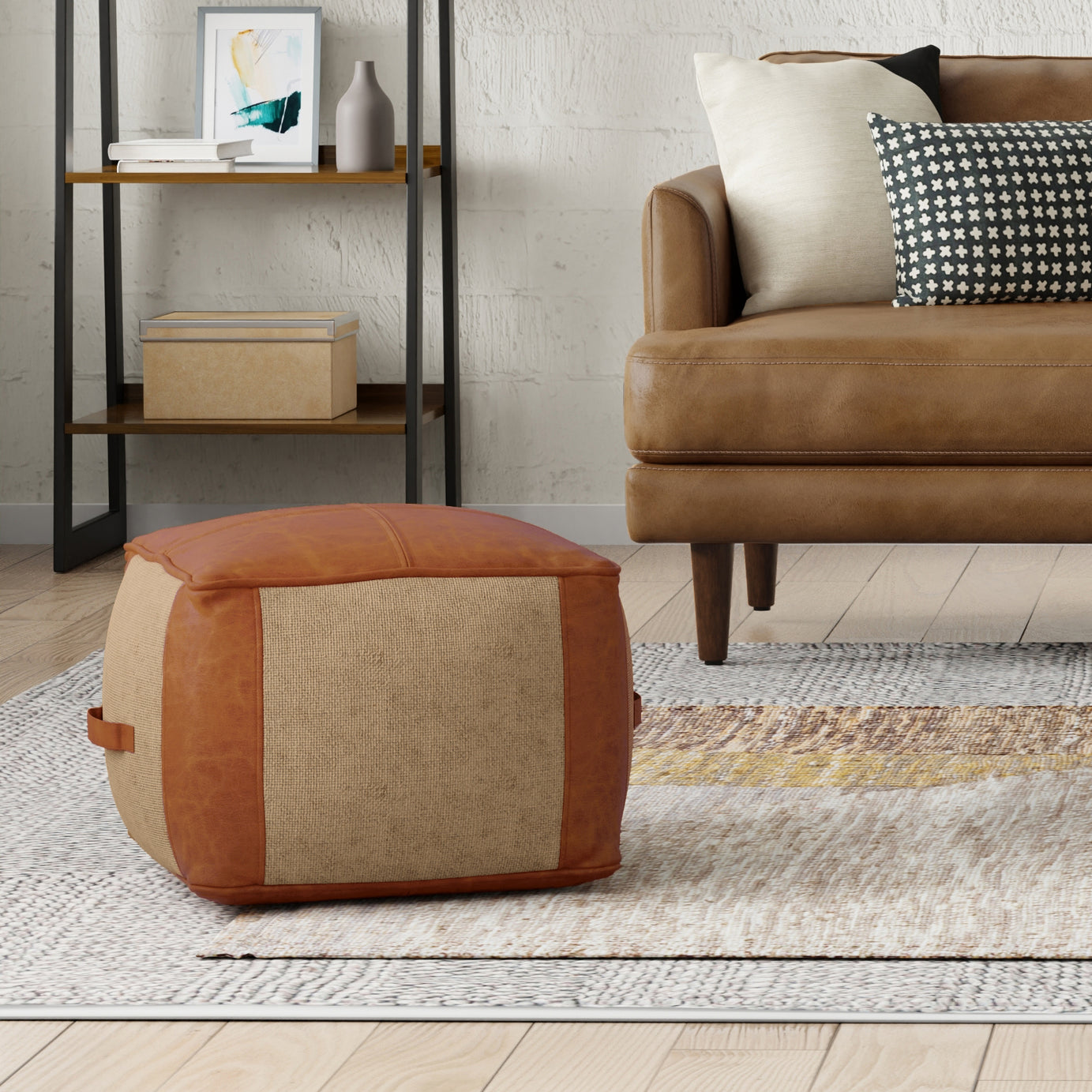 Atkinson - Pouf - Tan--1