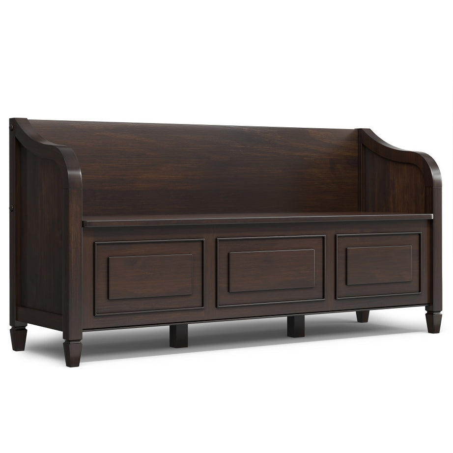 Connaught Wide Entryway Storage Bench--1