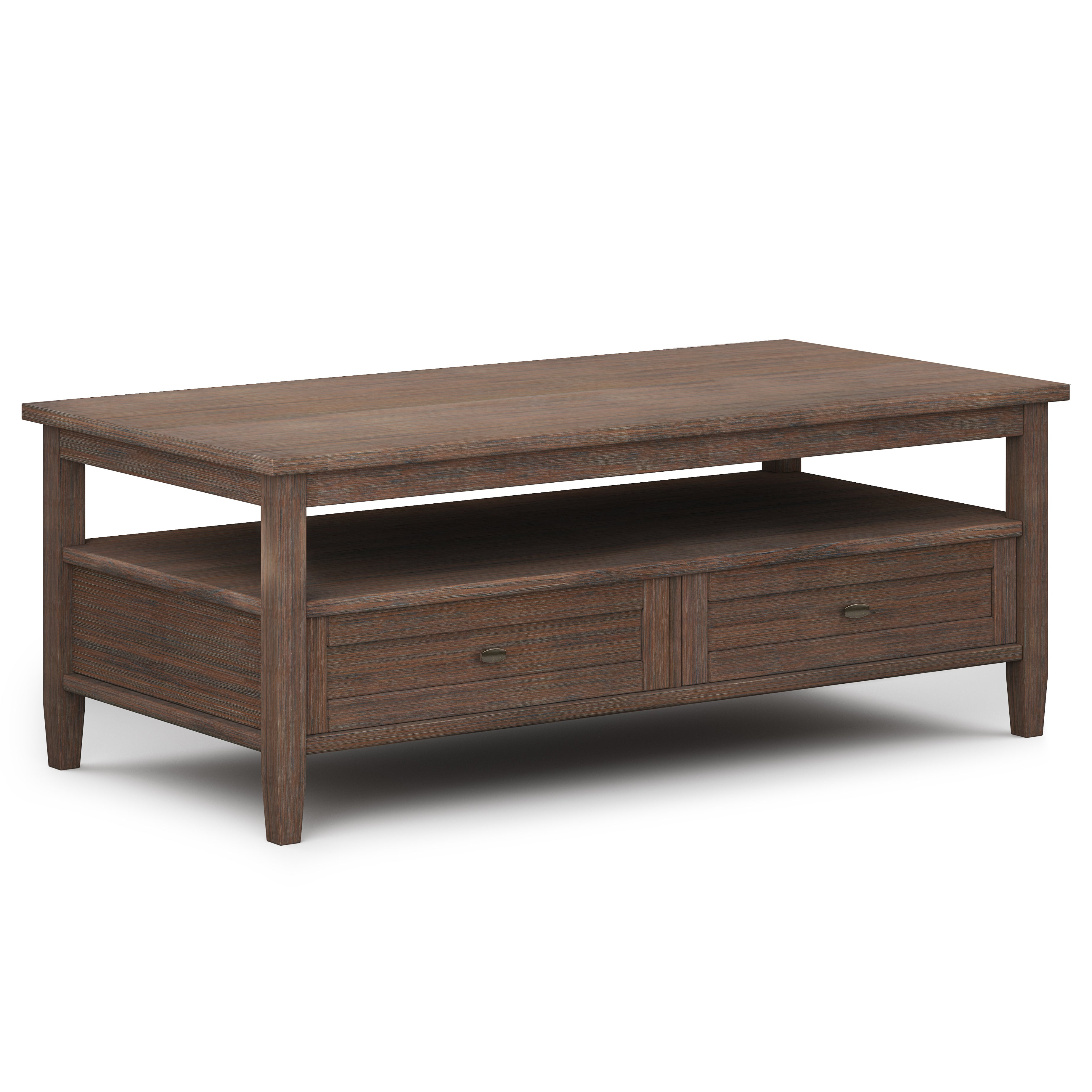 Warm Shaker - Coffee Table - Farmhouse Brown--1