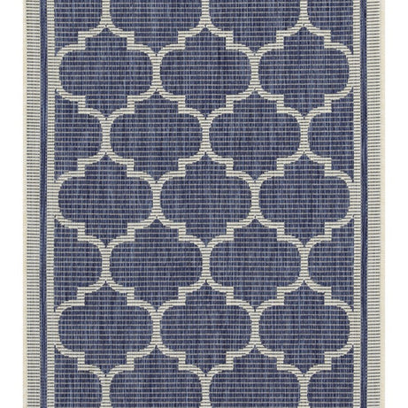 Sunshine GC_HAR2004 Blue 2 ft. 7 in. x 7 ft. 3 in. Indoor/Outdoor Area Rug--1