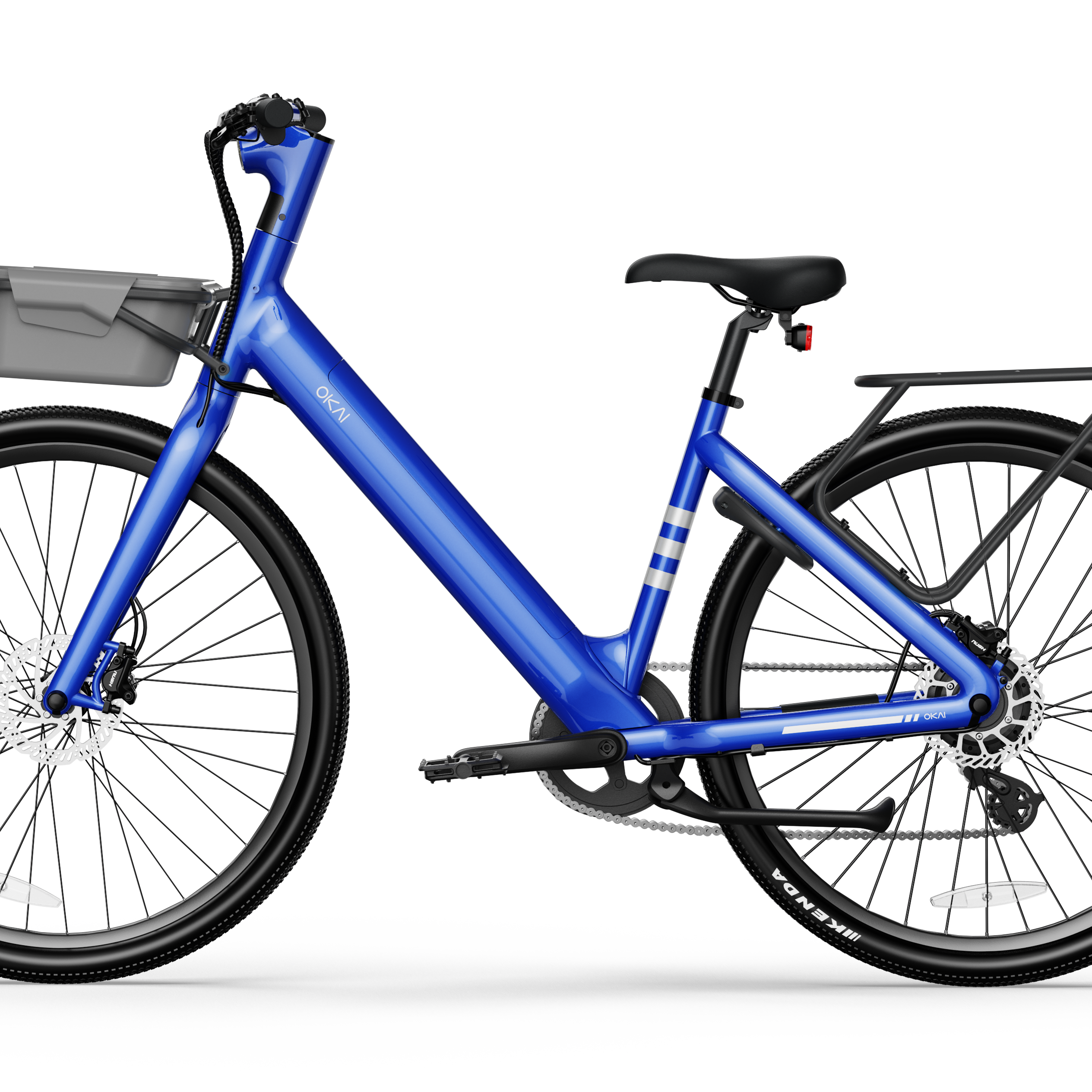 EB60 LyteCycle Minimalist Fitness Step-through e-Bike w/ up to 62 miles Max Operating Range and 20 MPH Max Speed - Bolt Blue--1