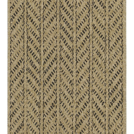 Earth GC_NTL1012 Jute/Black 2 ft. 7 in. x 7 ft. 3 in. Indoor/Outdoor Area Rug--1