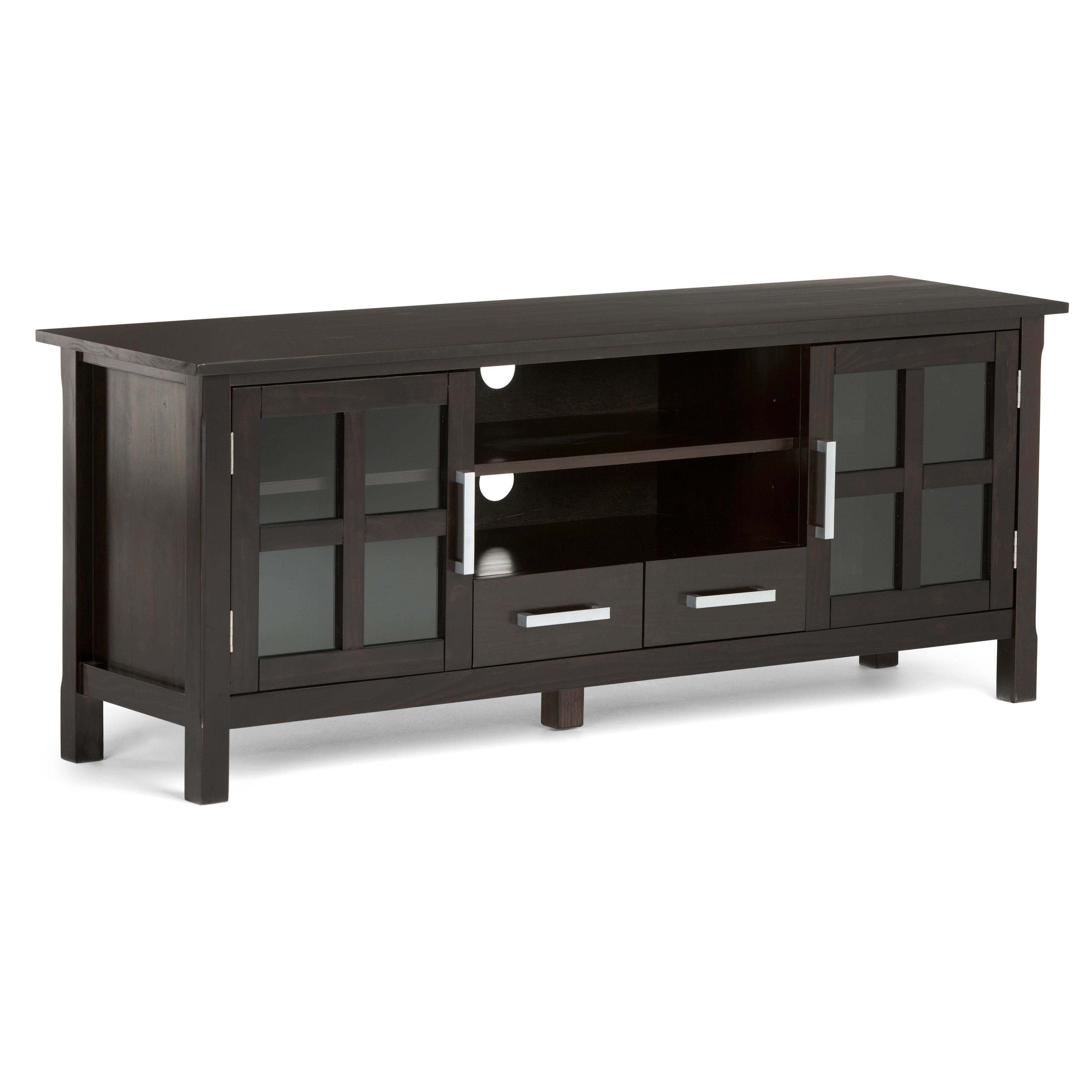 Kitchener - 60" Wide TV Media Stand - Hickory Brown--1