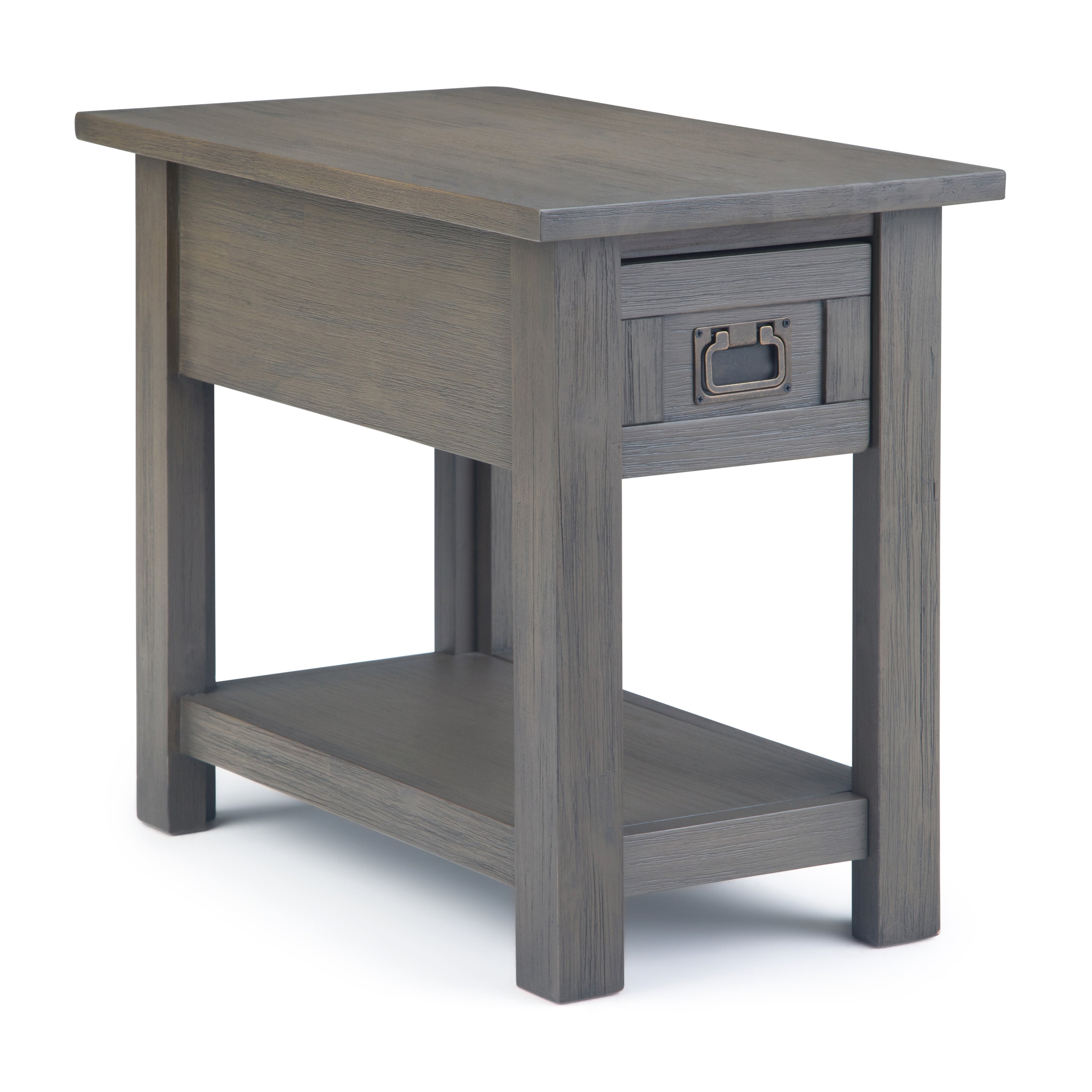 Monroe - Narrow Side Table - Farmhouse Grey--1