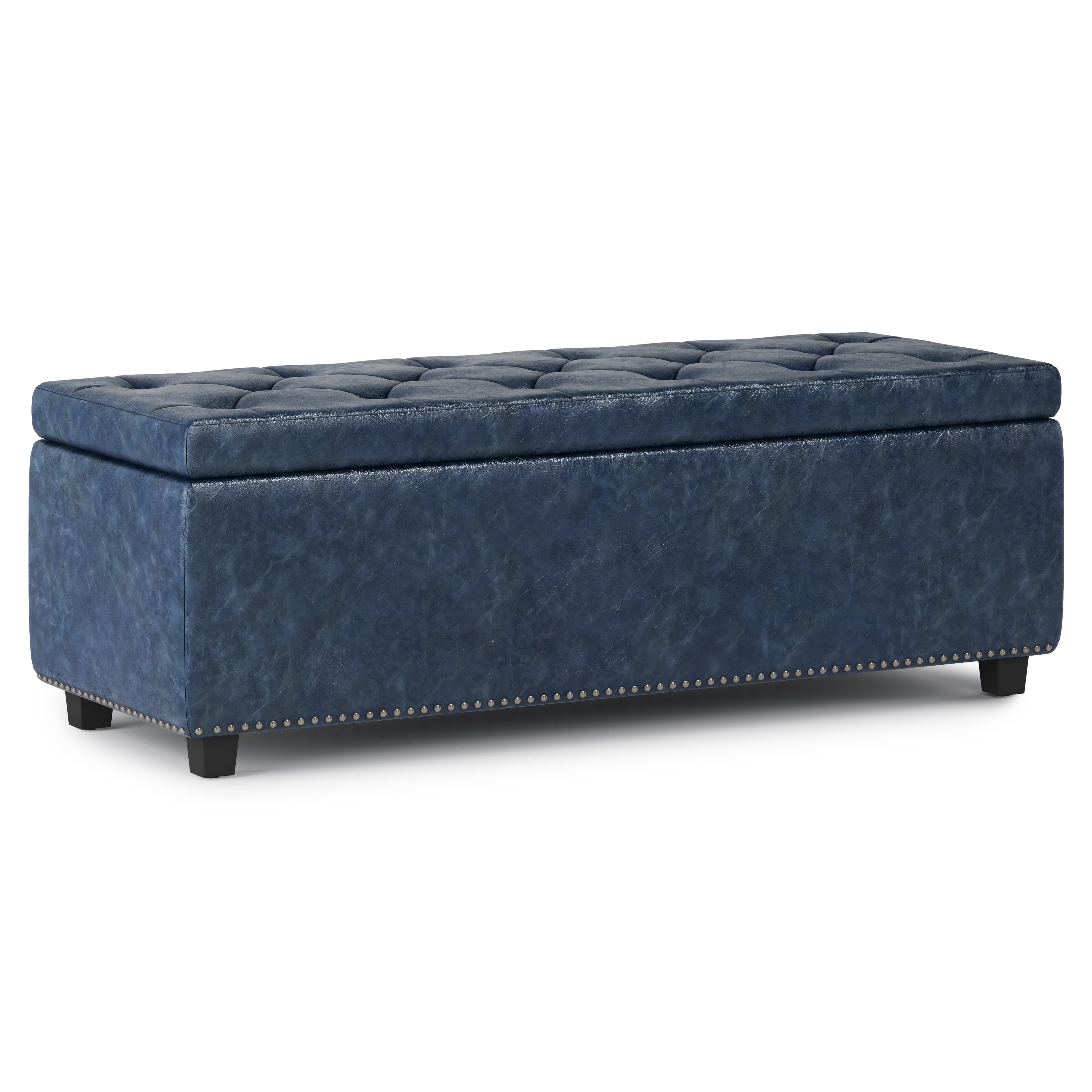 Hamilton - Storage Ottoman - Denim Blue--1