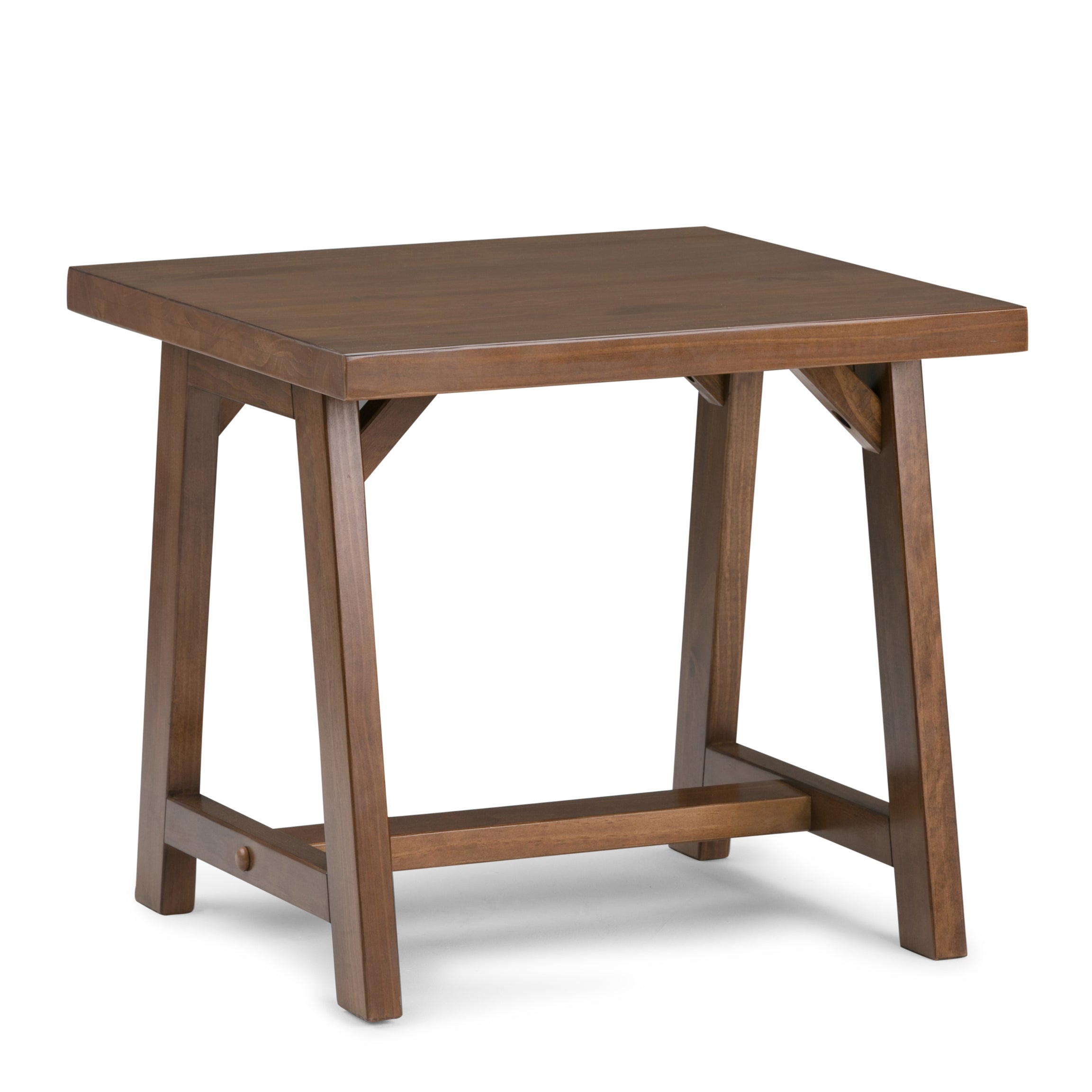 Sawhorse - End Table - Medium Saddle Brown--1