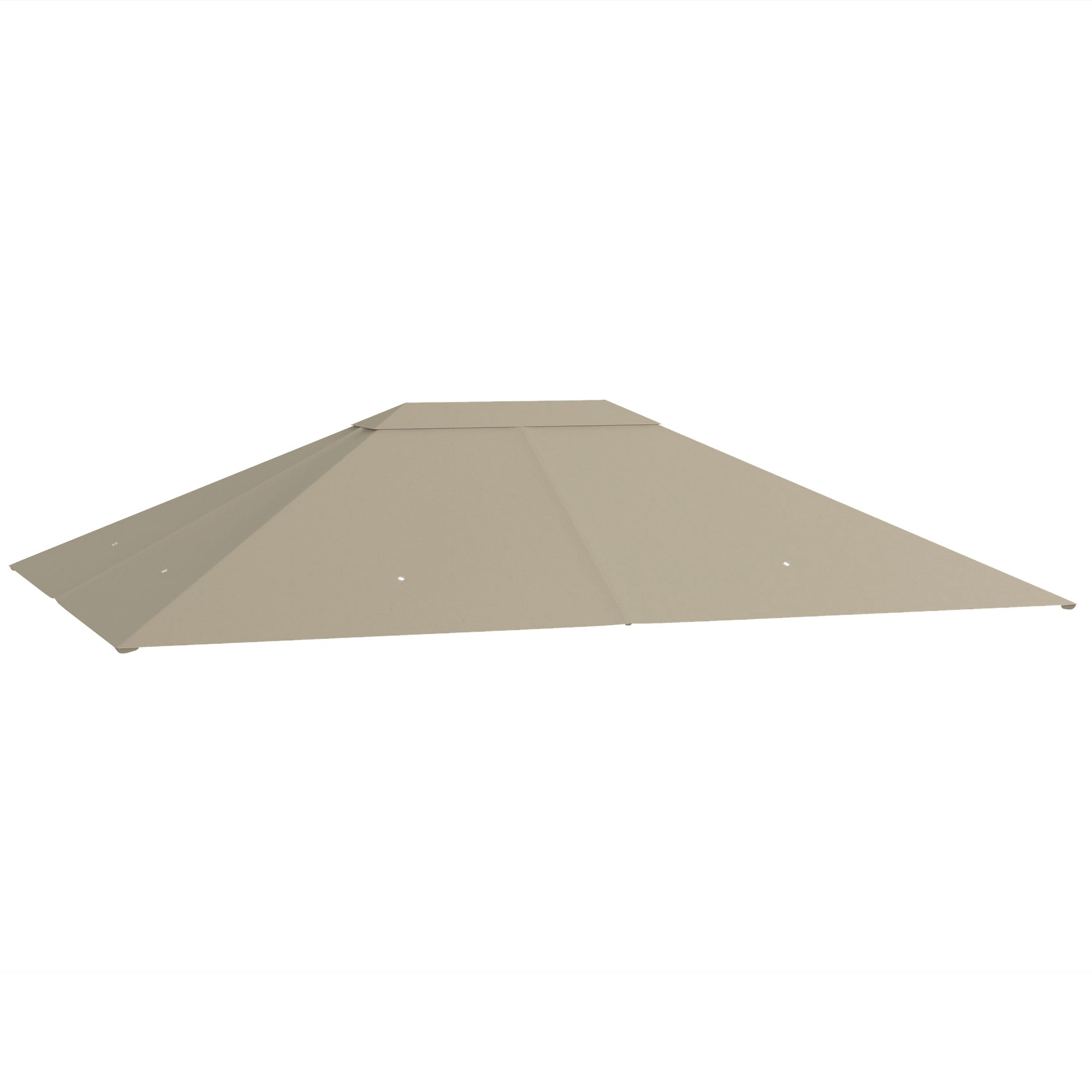 Outsunny 10' x 13' Gazebo Canopy Replacement, Outdoor Gazebo Cover Top Roof Replacement with Vents and Drain Holes, (TOP COVER ONLY), Khaki--1