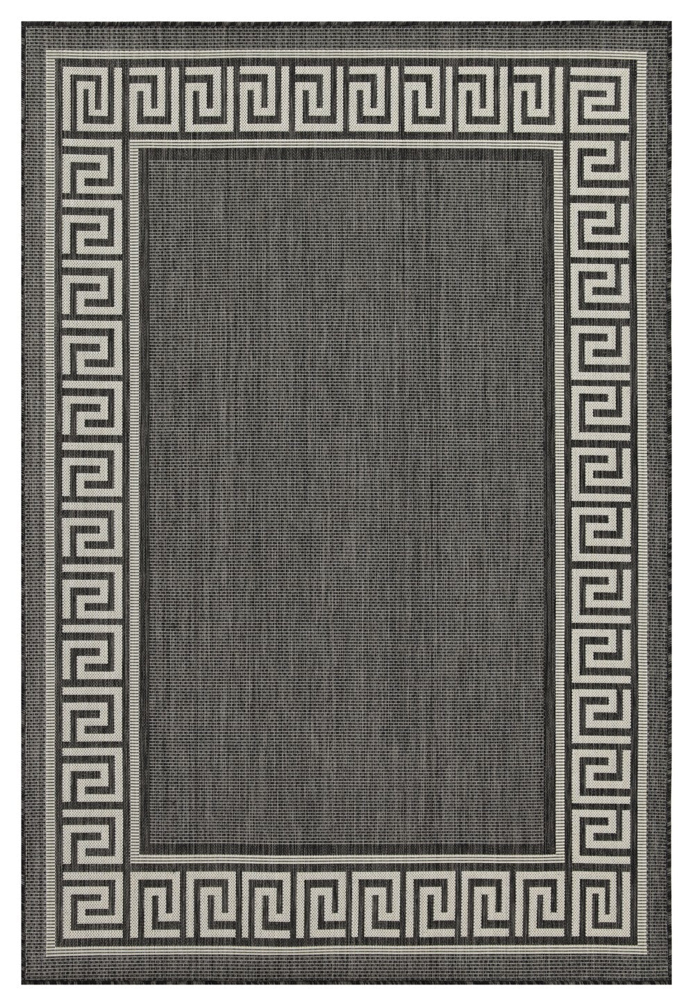 Sunshine GC_HAR2002 Anthracite 5 ft. 3 in. x 7 ft. 3 in. Indoor/Outdoor Area Rug--1