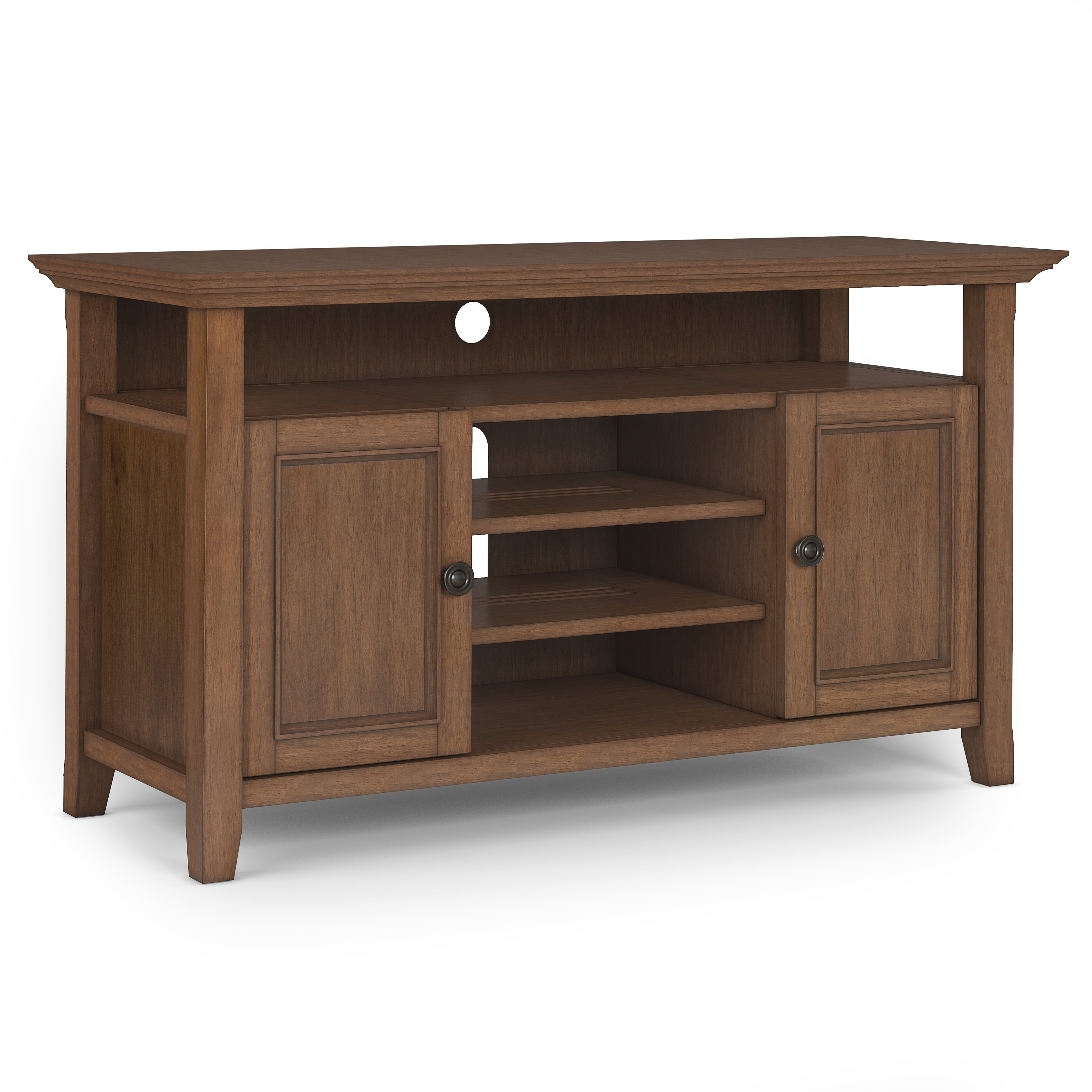 Amherst - TV Media Stand - Rustic Natural Aged Brown--1