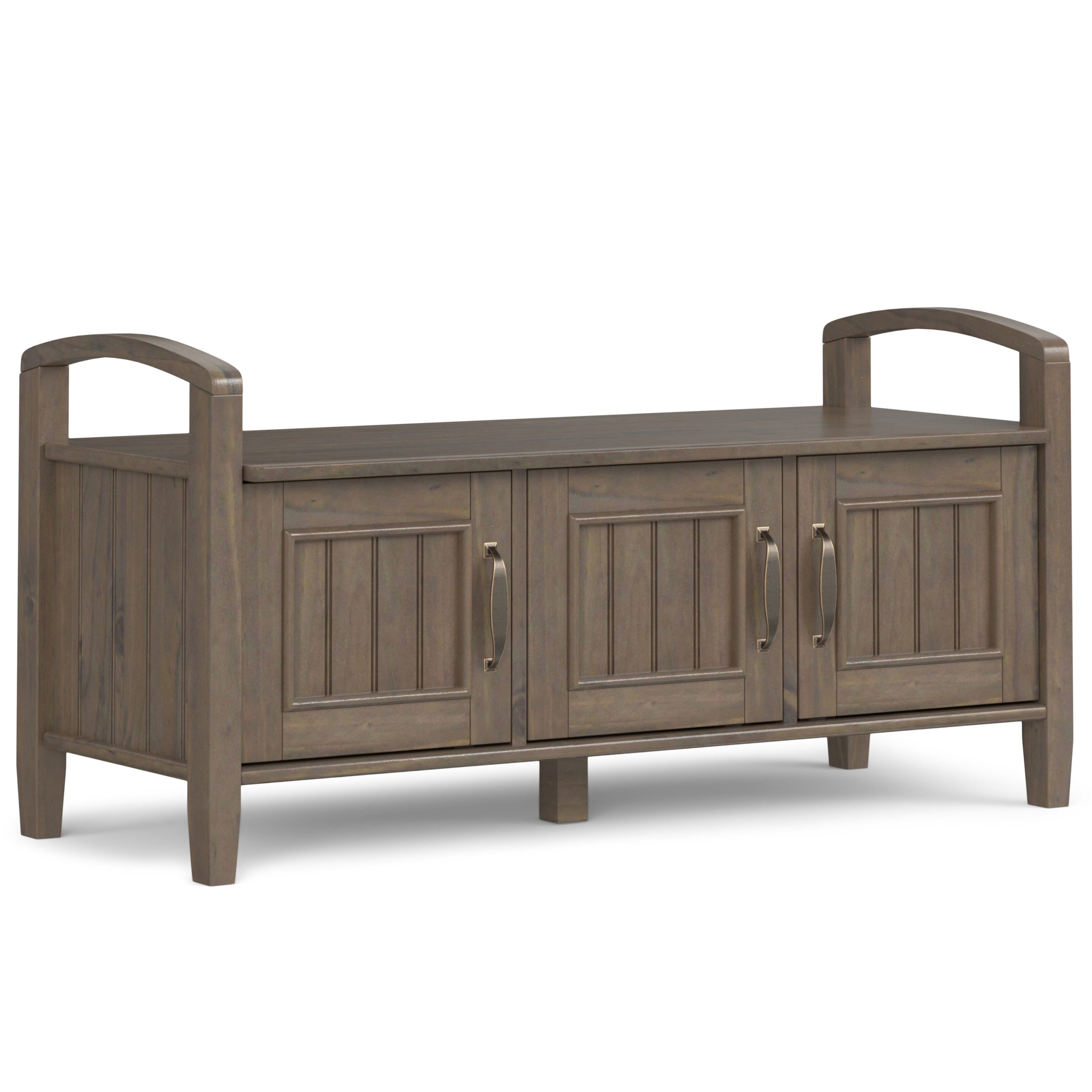 Lev - Entryway Storage Bench - Smoky Brown--1