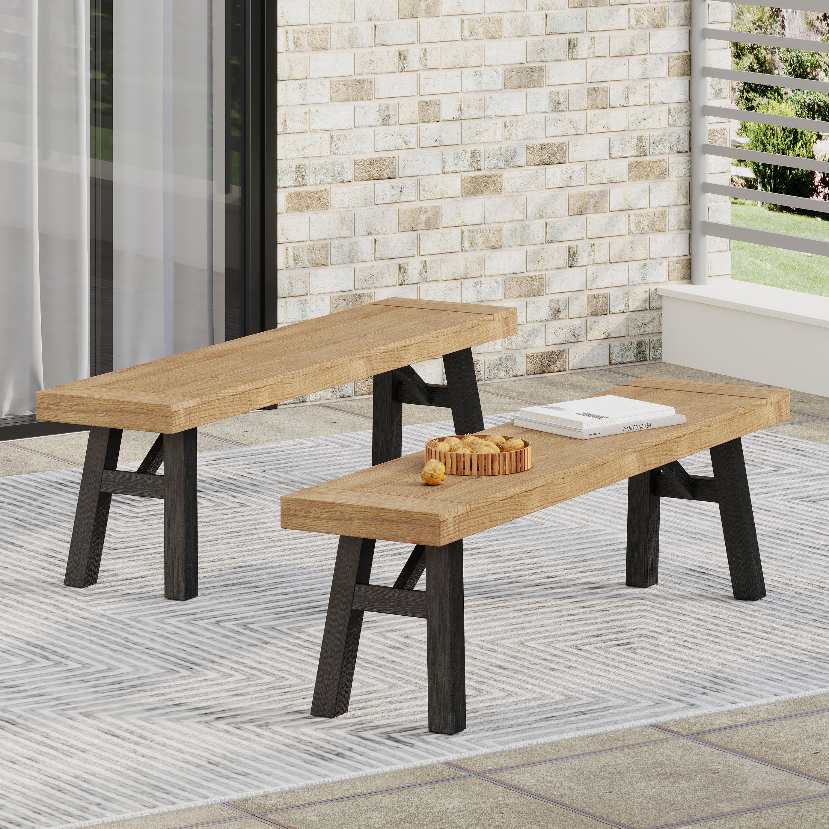 BETTINA BENCH (Set of 2)--1