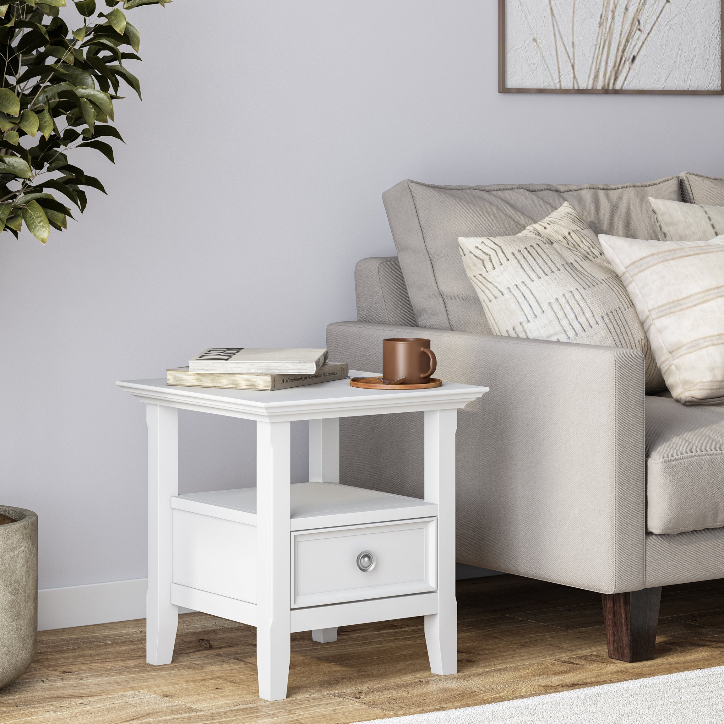 Amherst - End Table - White--1