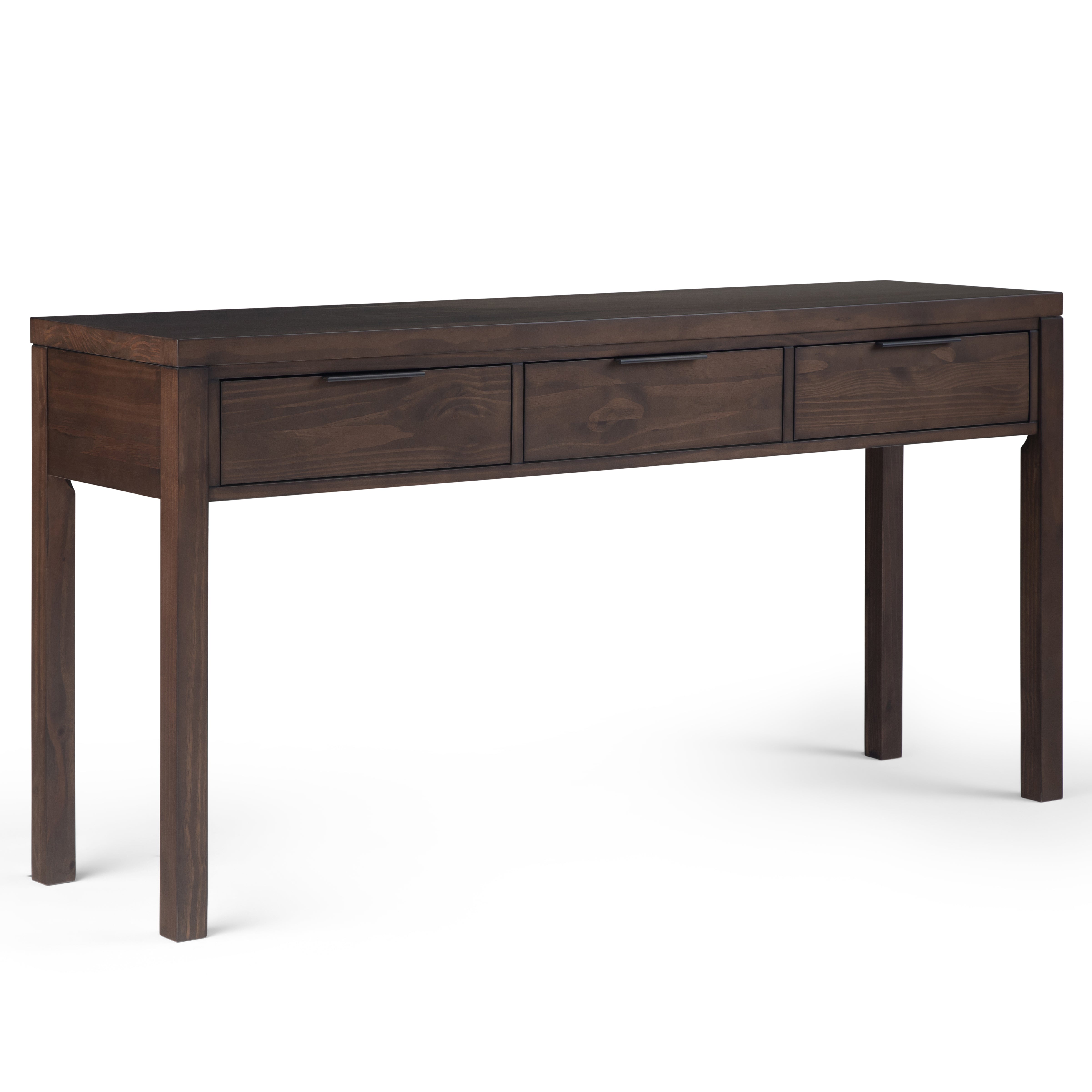 Hollander - Wide Console Table - Warm Walnut Brown--1