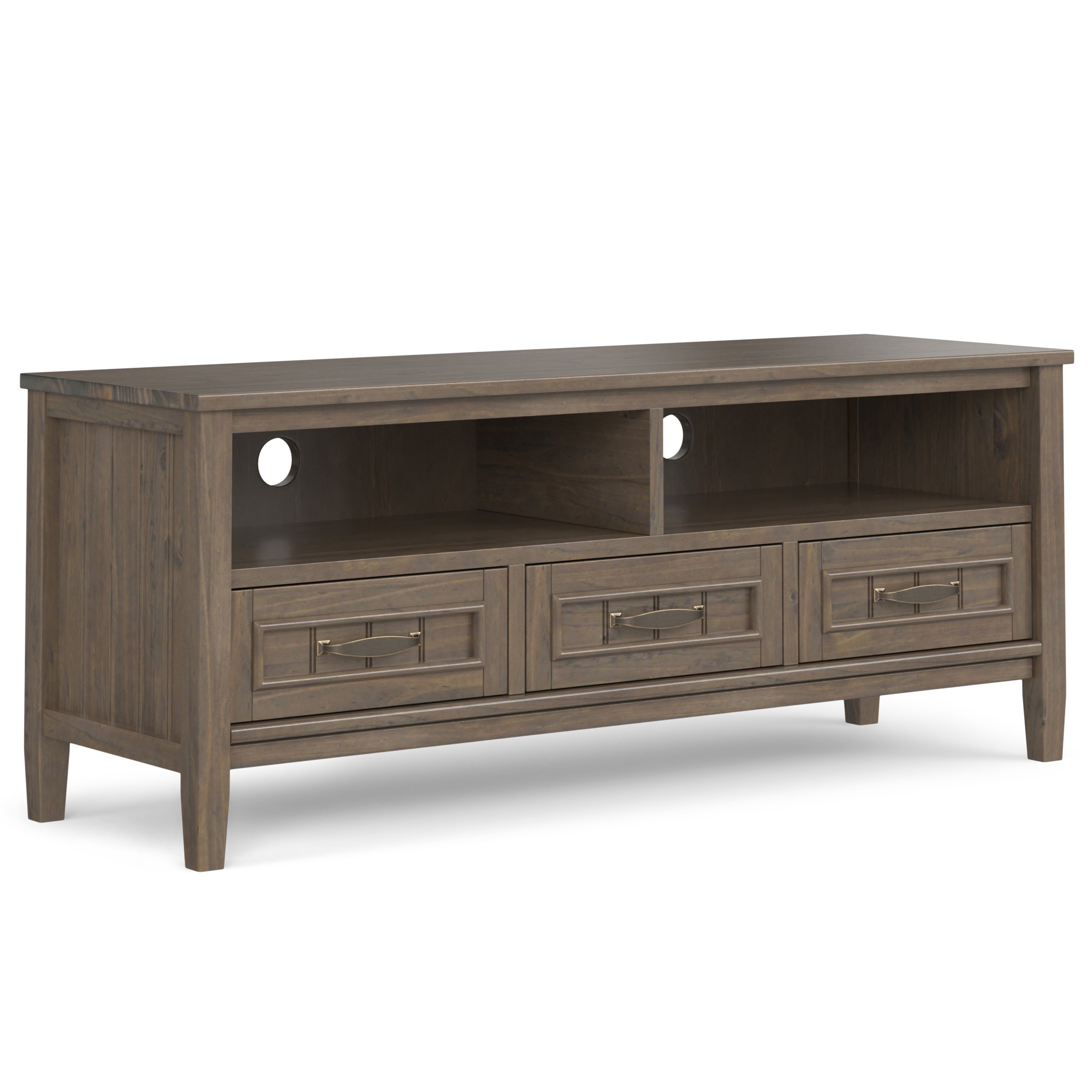 Lev - Low TV Stand - Smoky Brown--1