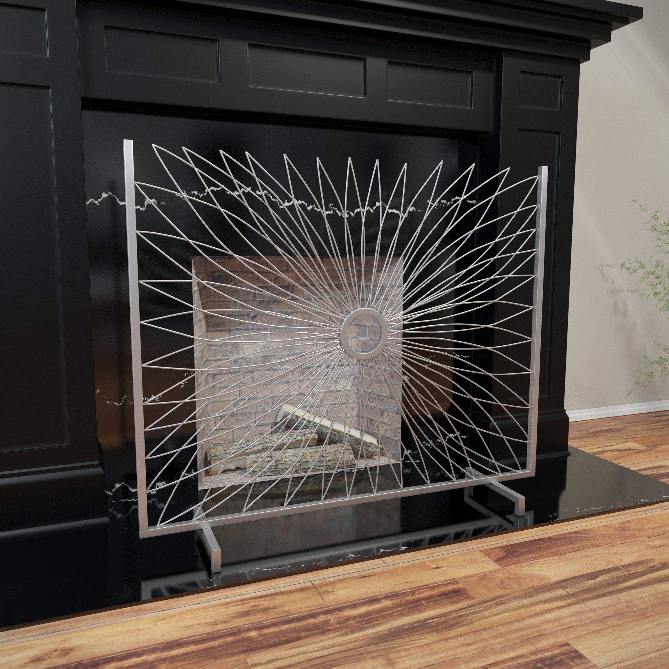 Jandra Decorative Fireplace Screen--1