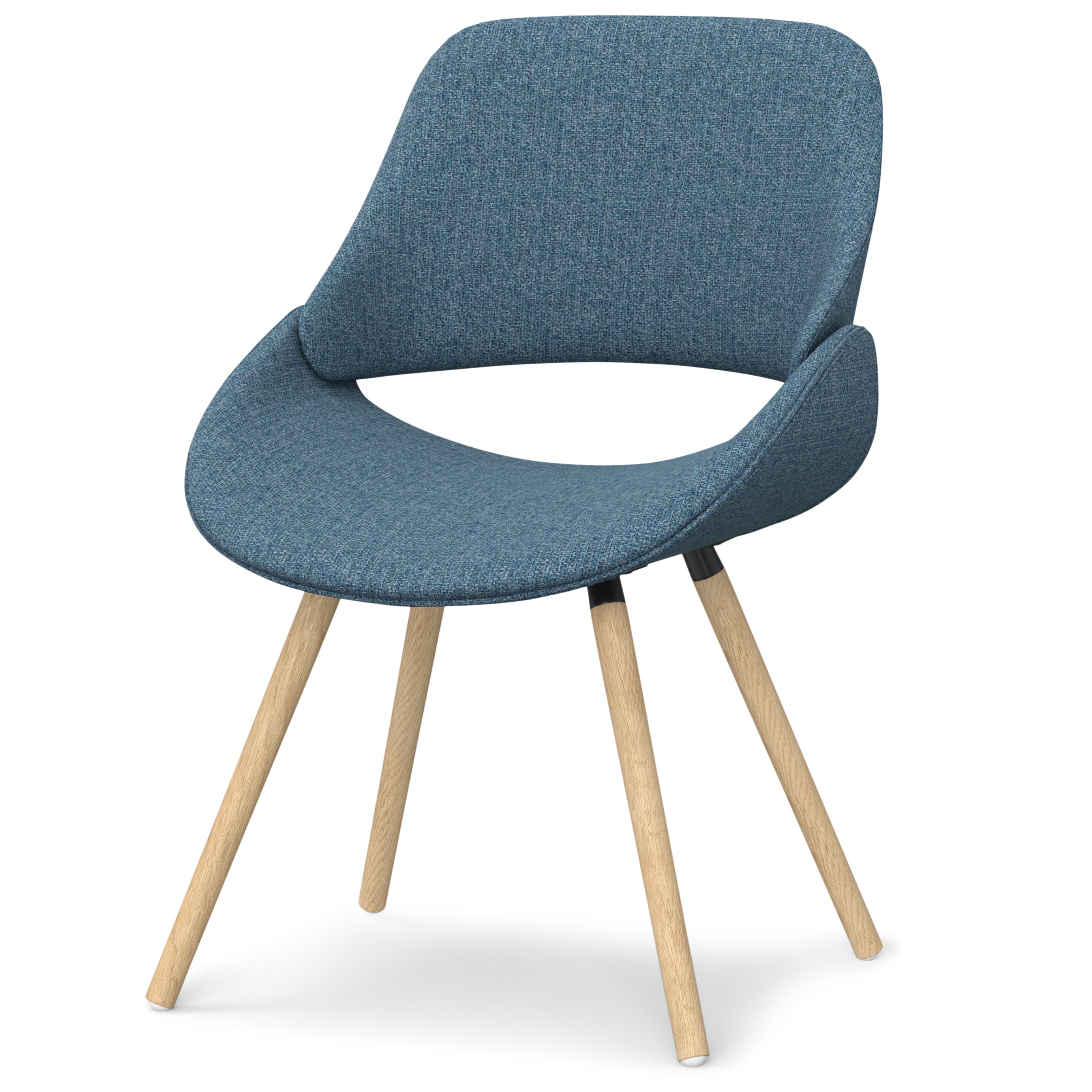 Malden - Bentwood Dining Chair - Denim Blue / Light Brown--1